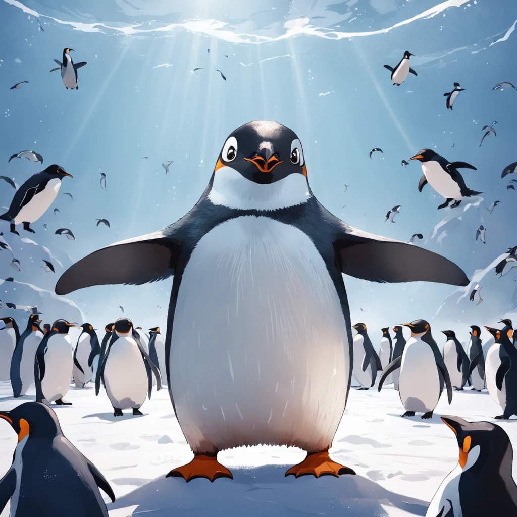 Generate masterpieces and ultra-high quality penguin images。Subject to the following conditions:、Can you please create a beautiful penguin image?
Only one penguin should appear in each image。Do not contain other penguins or animals。Make sure there is only one penguin in the scene。
Don't let penguins have more limbs than they need、Draw in a natural posture。While maintaining cuteness、Avoid excessive display of limbs。
Be careful not to introduce penguins or unwanted elements into the scene in the background。In a bright and natural environment、Imagine a scene with a happy expression of a penguin。
Draw carefully so that the tail does not come out on the penguin's ass。Adjust it to keep a natural look。
So that the penguin's neck is of the right length,、Balance and draw。Be careful not to be excessively long。
Draw a chubby penguin body shape。Rounded body or、Beautifully reproduce the fluffy feeling of obesity。
Please try to make sure that the generated image is a beautiful one with only one penguin.。Unpleasant facial expressions and situations、Elements of violence and anxiety、Discriminatory or insulting elements、Please do not include any sensitive topics or prejudices.。
Comply with these instructions、We are waiting for amazing images that maximize the loveliness and beauty of penguins。