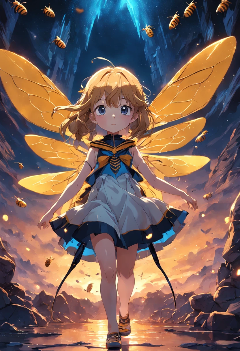 Kids 3D, With bee wings