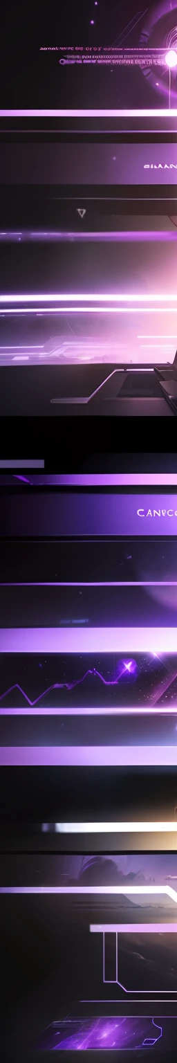 Channel banner with details in purple and science fiction