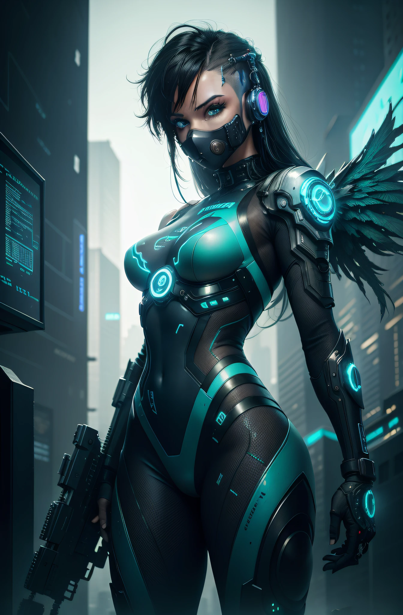 cyberpunk city