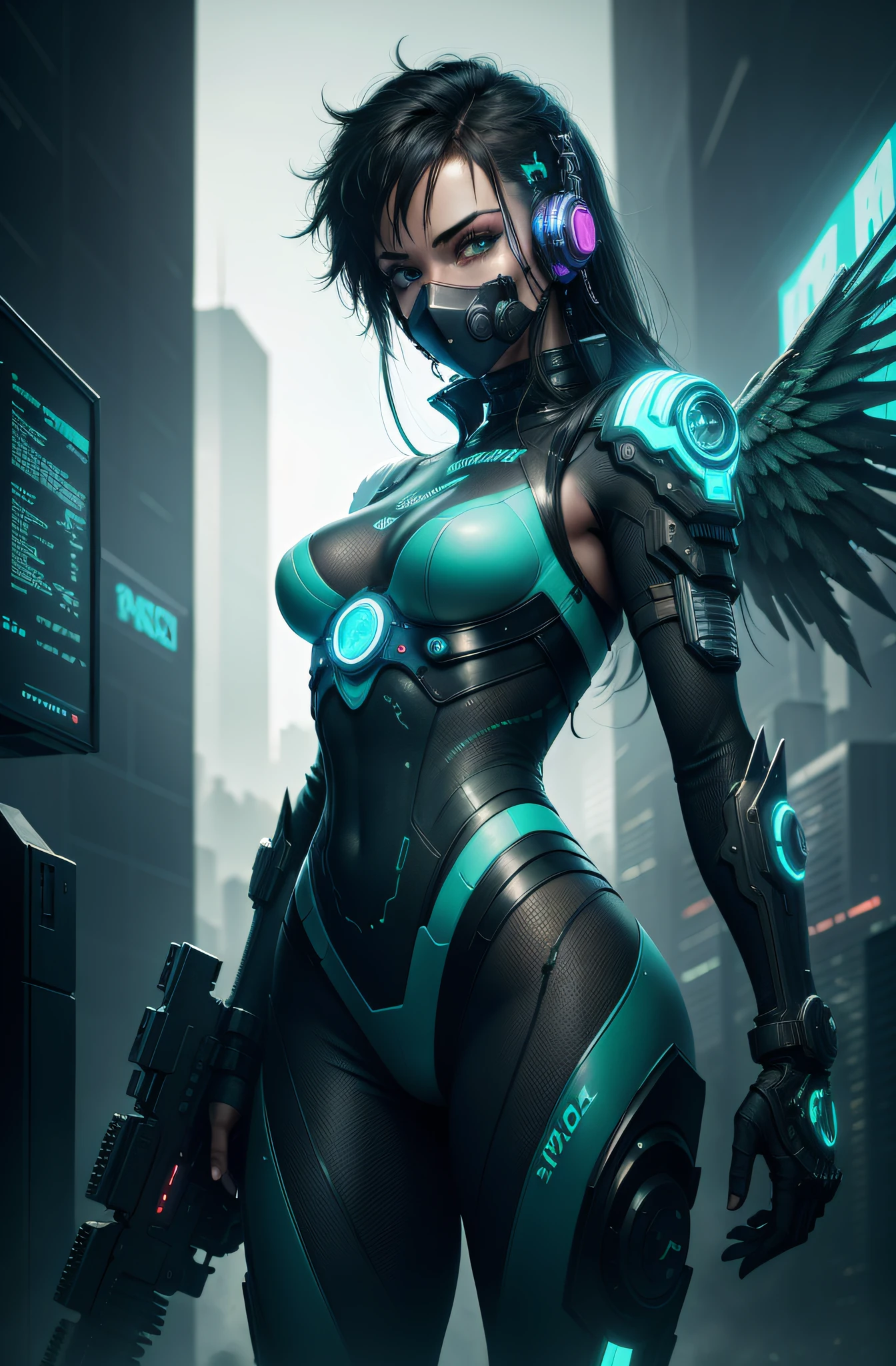 cyberpunk city