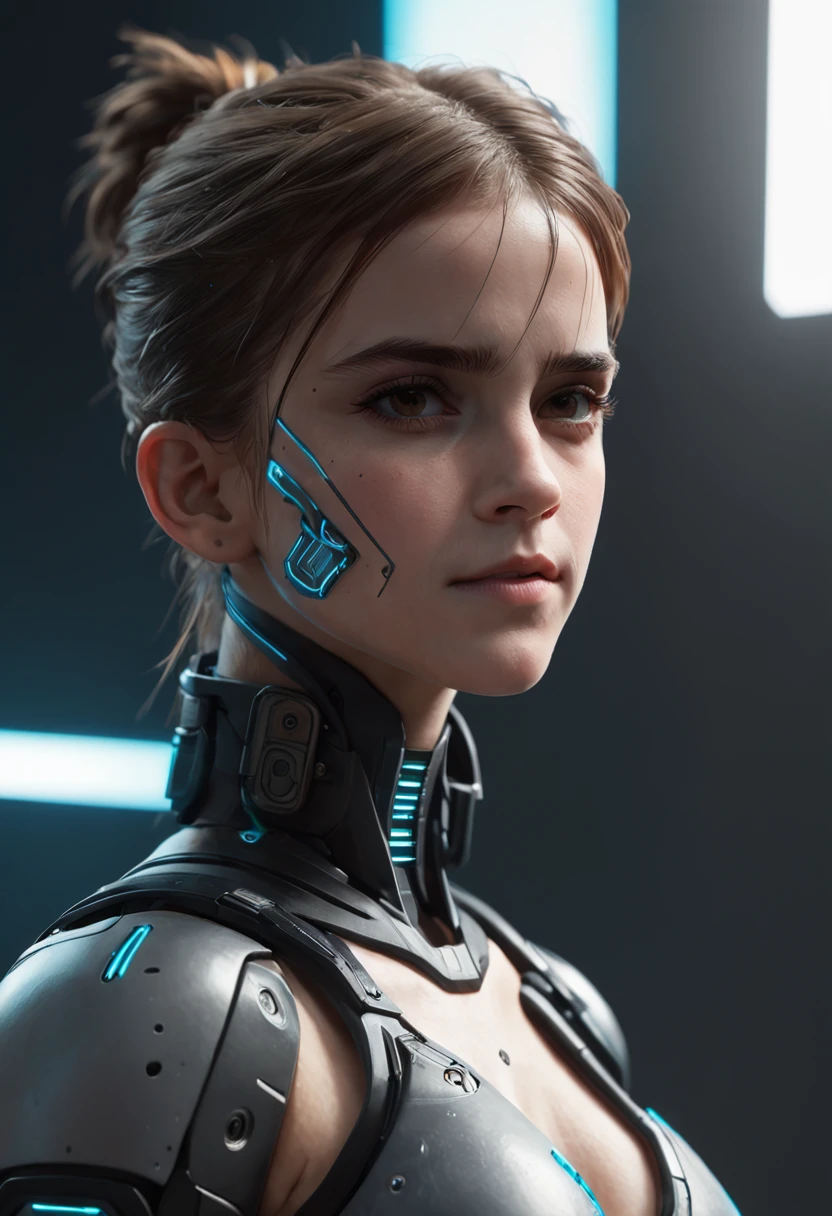((melhor qualidade)), ((obra-prima)), (detalhado: 1.4), 3d, ((Emma Watson)) como uma linda mulher cyberpunk, (((corpo inteiro))), (Techpunk mask:1.2), corpo esguio, Kung-Fu, cabelo preto, olhos negros, transparente, corpo brilhante, ninja ciborgue, ((Action Pose)), ::style futurista cyberpunk, Estilo realista, HDR (high dynamic range), ray tracing, NVIDIA RTX, Super-Resolution, irreal 5, Subsurface dispersão, Textura PBR, Post-processing, anisotropic filtering, profundidade de campo, Maximum clarity and sharpness, texturas multicamadas, Albedo e mapas Speculares, surface shading, Accurate simulation of light-material interaction, perfectly proportions, octan render, Two-tone lighting, Abertura ampla, ISO baixo, White balance, 8k ::n_style pintura digital, deformed parts, rosto deformado, ((rosto feio)), ((deformed hands)),