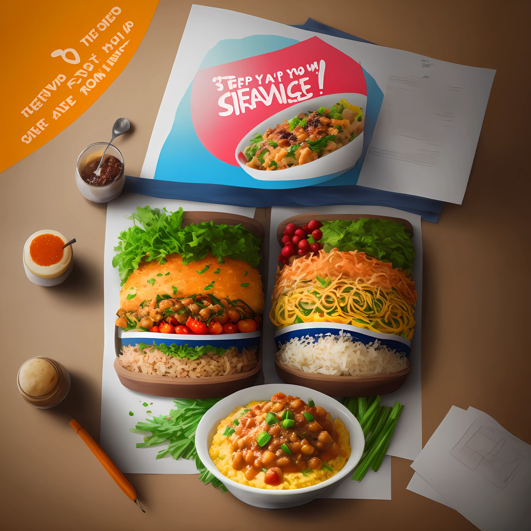 Help me draw a poster in terms of saving food