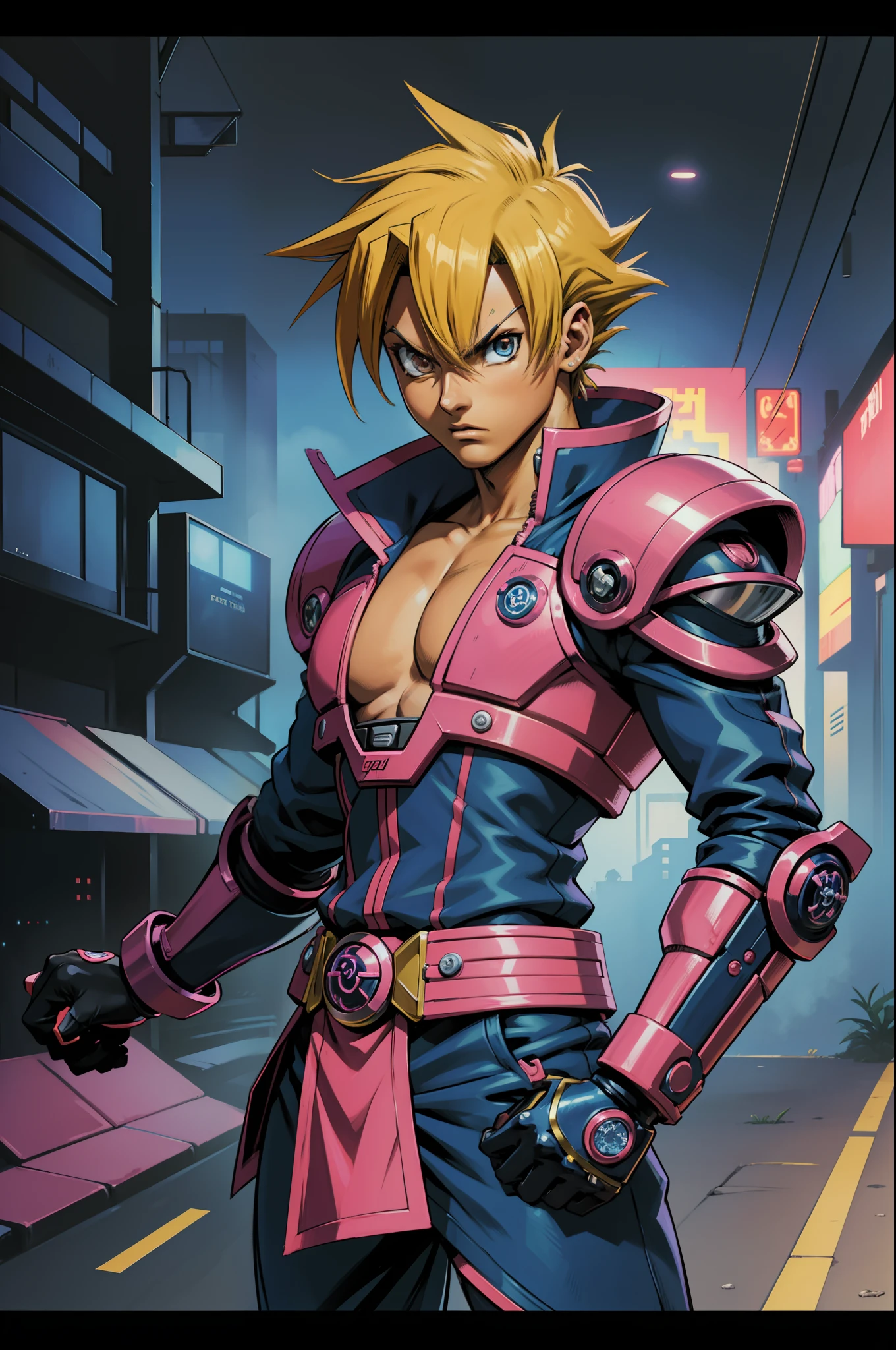 obra-prima, Personagem de anime, Yu-Gi-Oh! Art Card, 1Homen, Rosto do Neymar, Speed Warrior Cyber Punk, roupas brancas, Arthemy Comics Version, 8k, Anime perfeito, disco Rigido, 4k