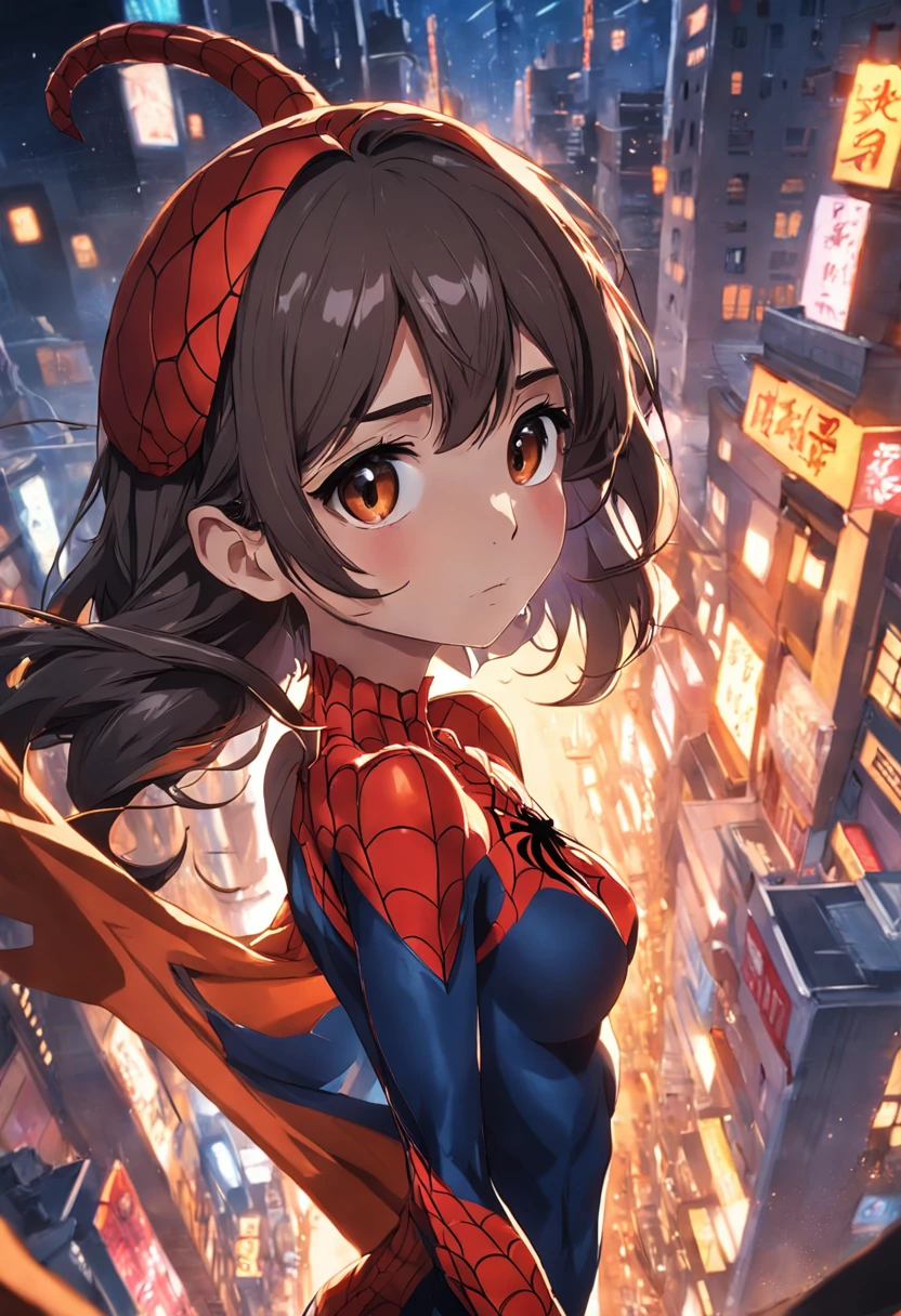 anitta de roupa de homem aranha encima da casa branca 8k ::n_style drawing, Low quality imperfection, doll, game, anime