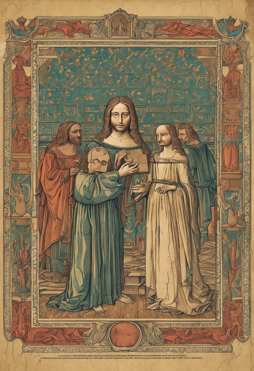 /imagine prompt: Entering the Italian Renaissance, acompanhamos os passos de Leonardo da Vinci enquanto ele pinta a "Mona Lisa". With his mastery in various disciplines, He leads us through his illuminated studio, revealing the detailed process of creating the enigmatic masterpiece. Specific details of the smile, pinceladas meticulosas, classical oil painting, suporte de madeira, --ar 4:3 --v 5
