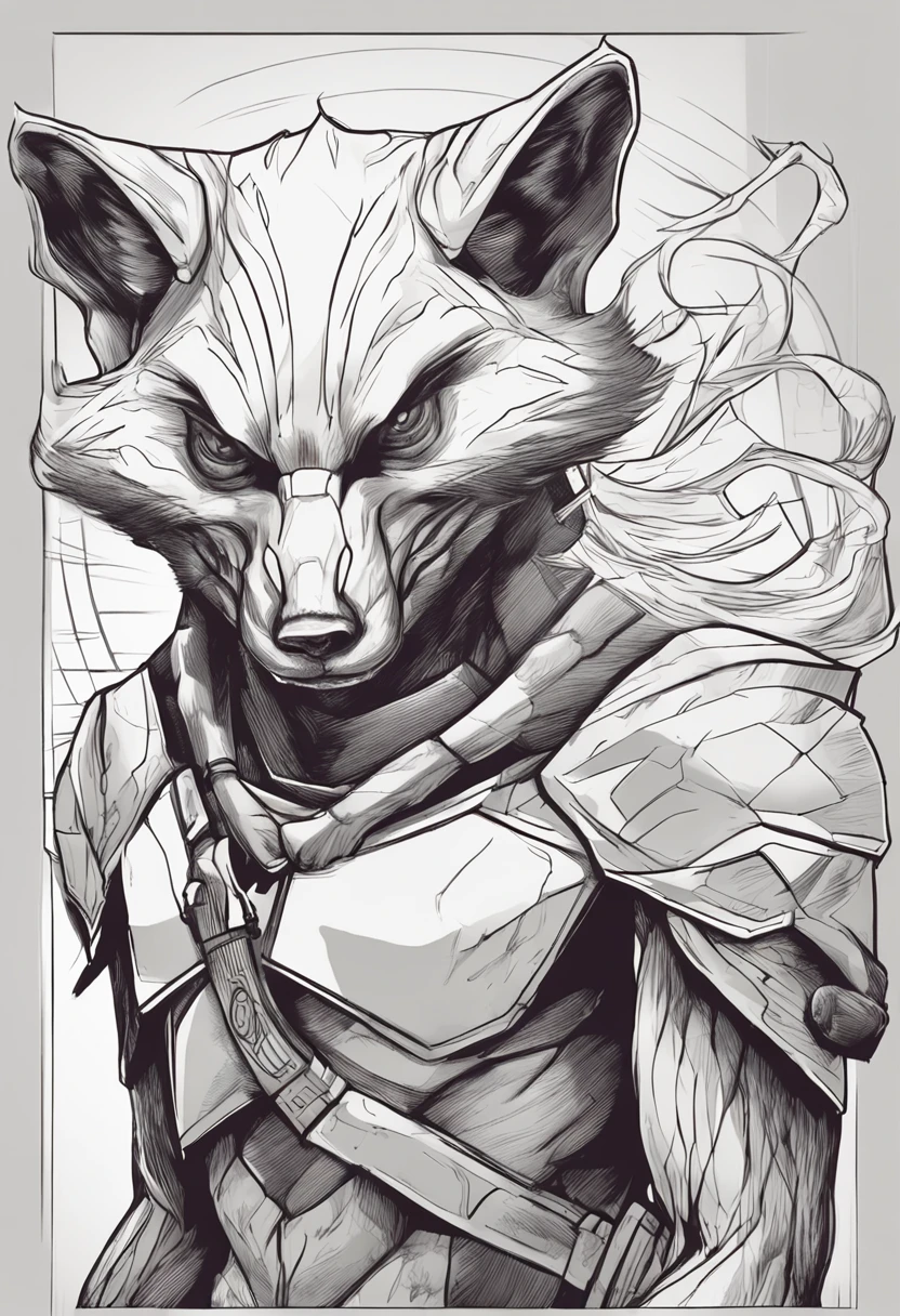 a humanoid creature with the features of a fox and mutant traits similar to those of the Ninja Turtles. The creature should have the body shape of a human, but with fox-like fur and facial features, such as a pointed snout and triangular ears. The mutant traits could include things like enhanced agility, strength, or other abilities that are typical of mutated creatures in popular culture. The image should be visually striking and convey a sense of adventure and excitement.