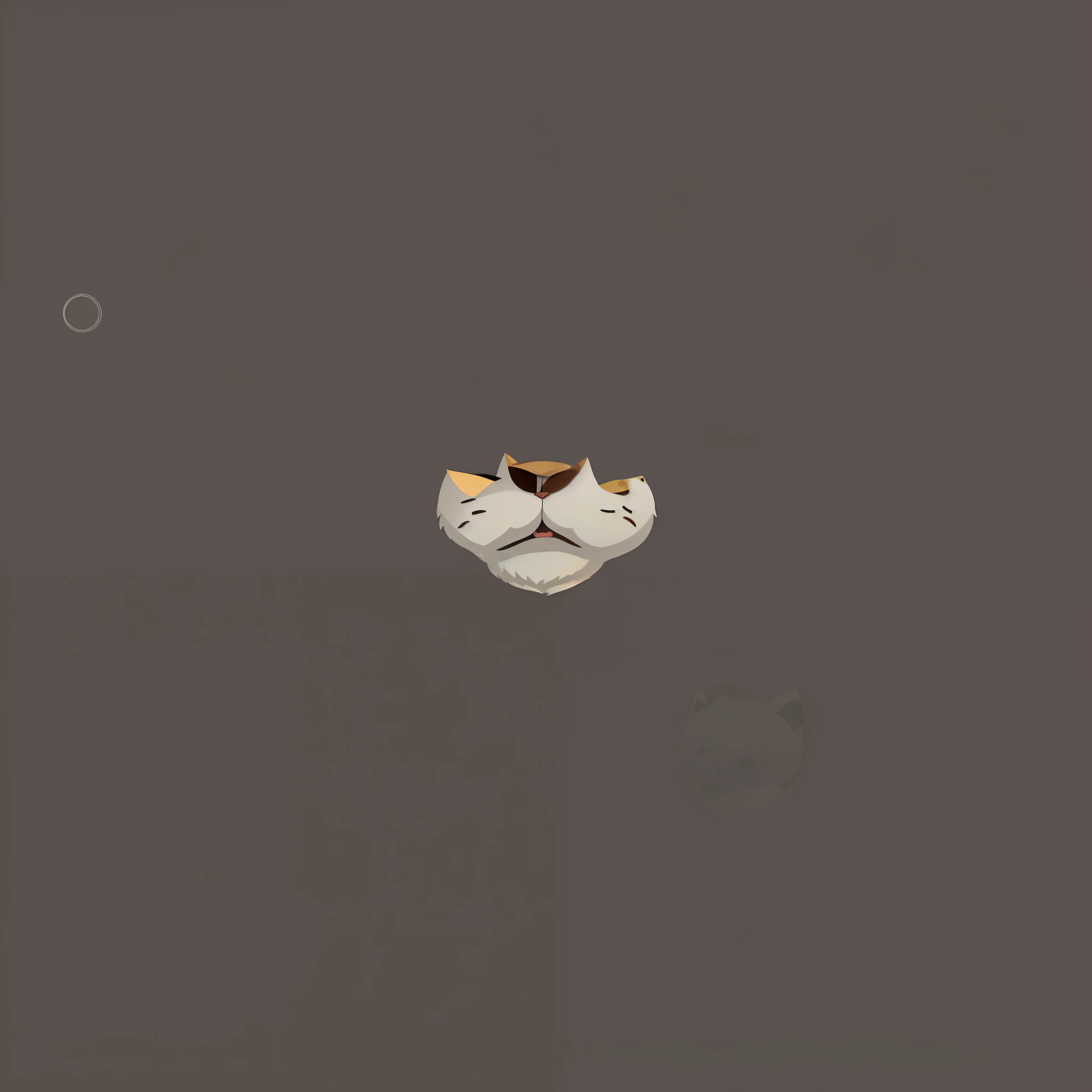There is a cat with a heart in his chest sitting on a plate, papel de parede minimalista, quanto ele faz, cat head, the cat is smiling, Nariz bonito, rosto de animal, com nariz pequeno, tiny cute nose, nariz de animal, papel de parede do iphone, face do rato, illustration of a cat, estilo minimalista dos desenhos animados, nariz de rato, minimal art, a cat is smiling, fundo do iphone