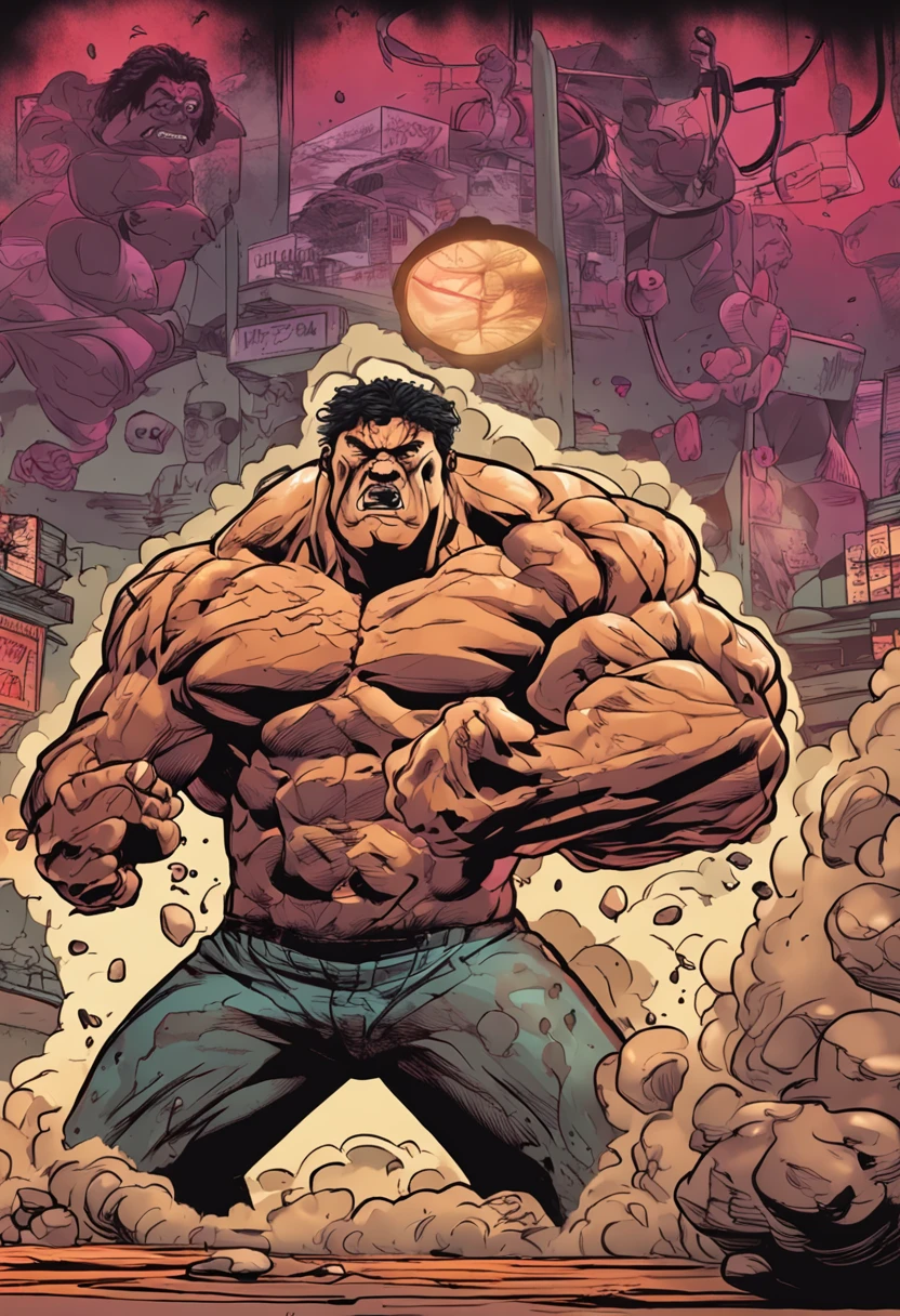 baki hanma musculoso garregando uma garota nas costas