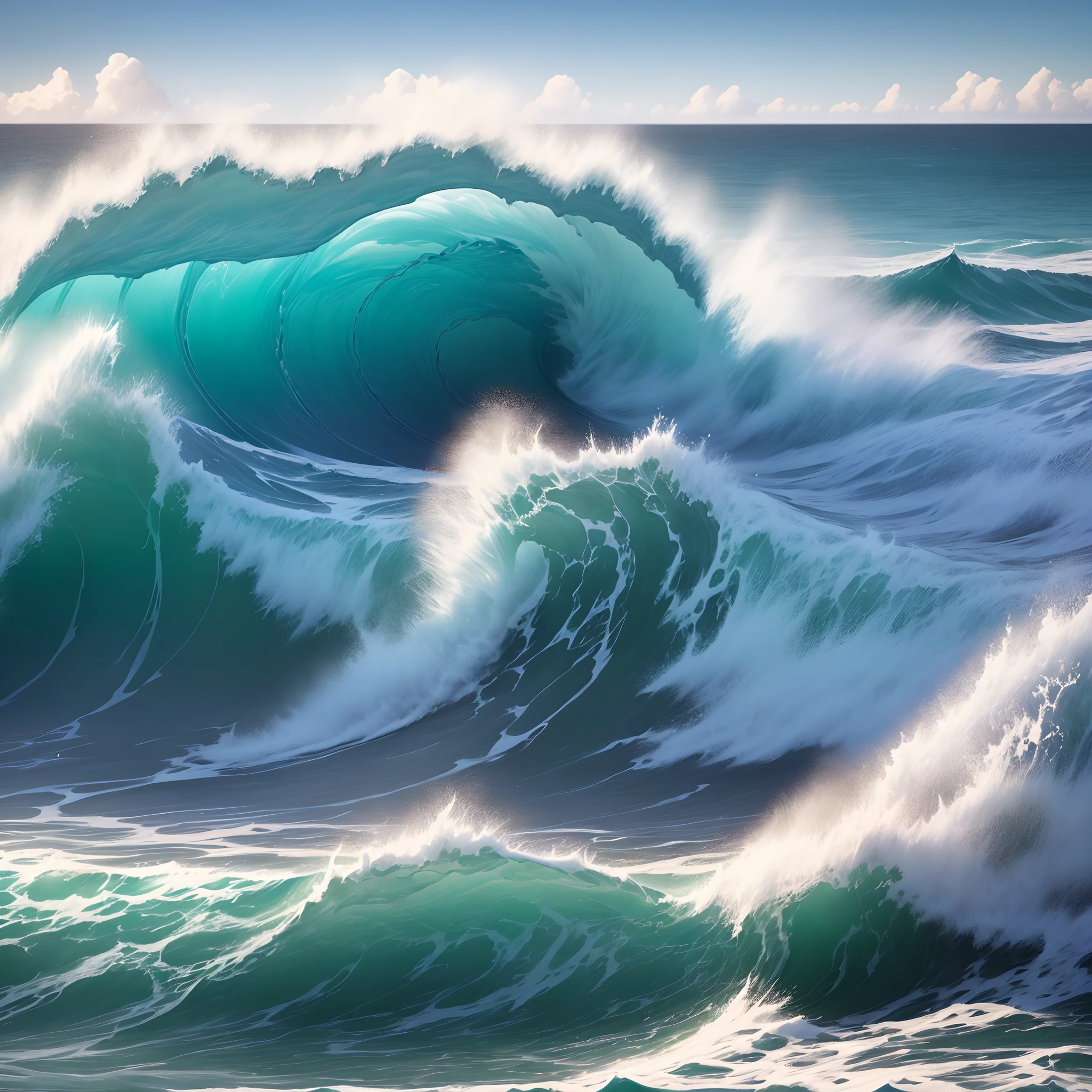 uma onda no oceano, ondas impressionantes, ondas grandes, quebra de ondas, Wild ocean waves, ondas grandes, ondas imponentes, ondas gigantes, filmed from drone camera, wave a hand at the camera, onda de tubo