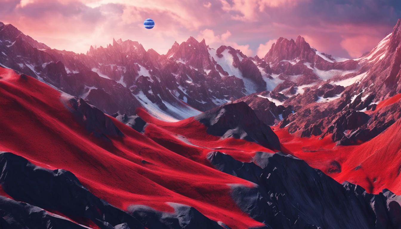 Planet in the colors of the flag of Russia