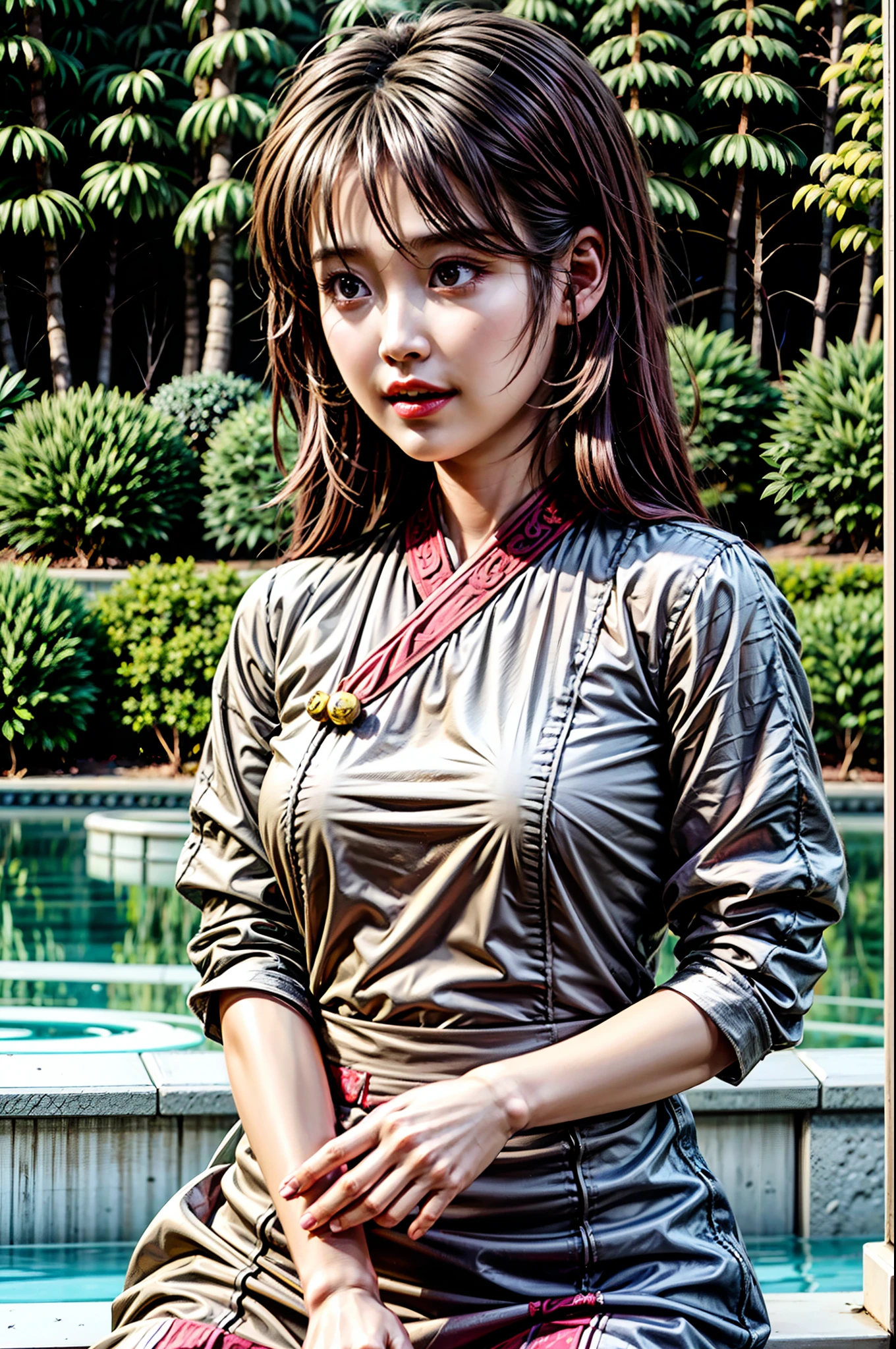 a close up of a woman wearing a headdress and a red dress, China Princess, Princesa chinesa antiga, ancient chinese beauti, queen of the sea mu yanling, Royal Palace , A girl in Hanfu, ancient asian dynasty princess, Chinese traditional, inspired by Du Qiong, inspired by Li Mei-shu, Traditional beauty, a young woman as genghis khan