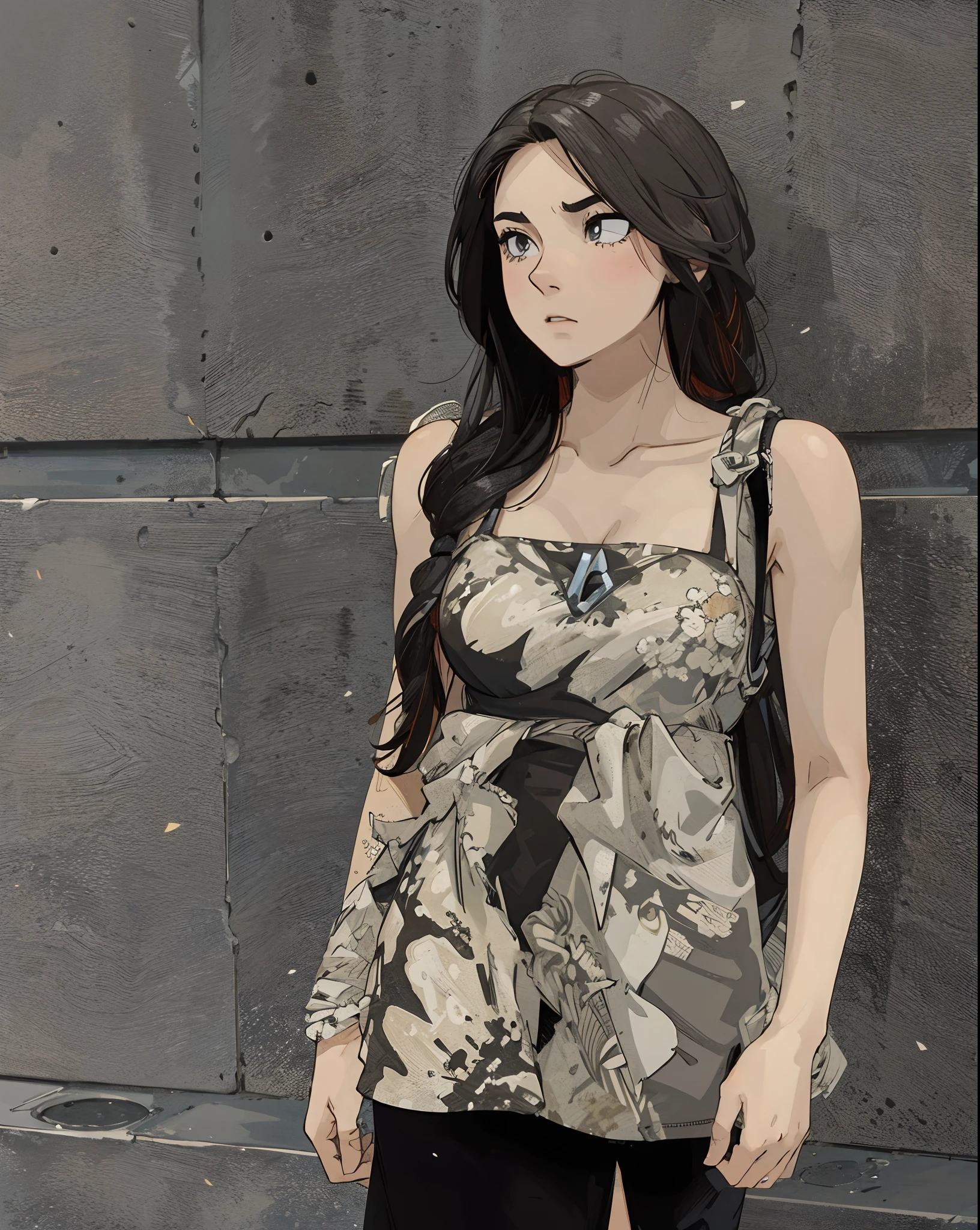 Comic style,Look to the left