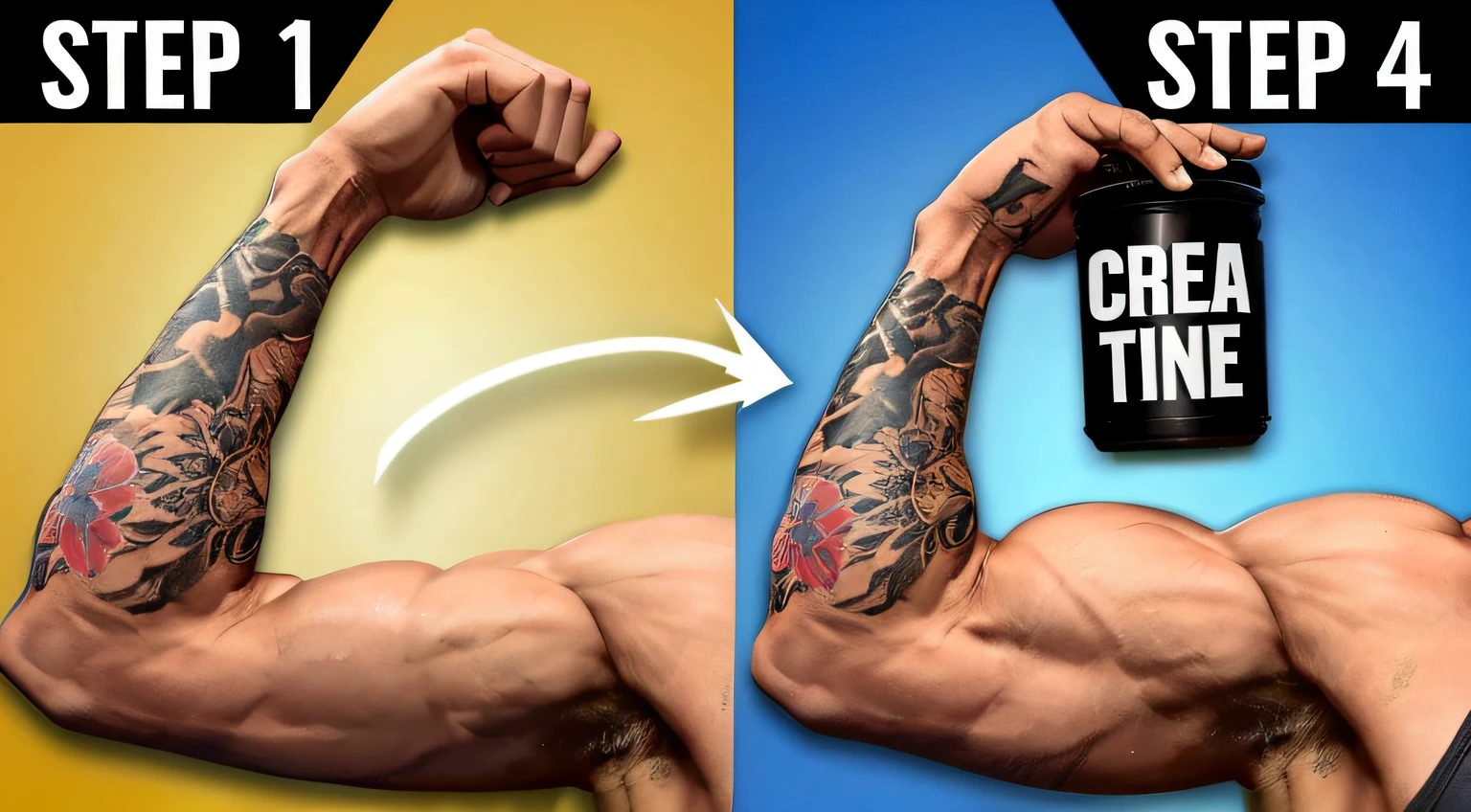 A closeup of a realistic person with a tattoo on his arm, muscular arms, depressed dramatic bicep pose, showing off biceps, straight arms, big wide broad strong physique |, strong arms, super buff e cool, muito buff, chiseled muscles, skinny upper arms, uso de esteroides, scaled arm, Tattoos on the arm, flexing large muscles, corpo musculoso tatuado