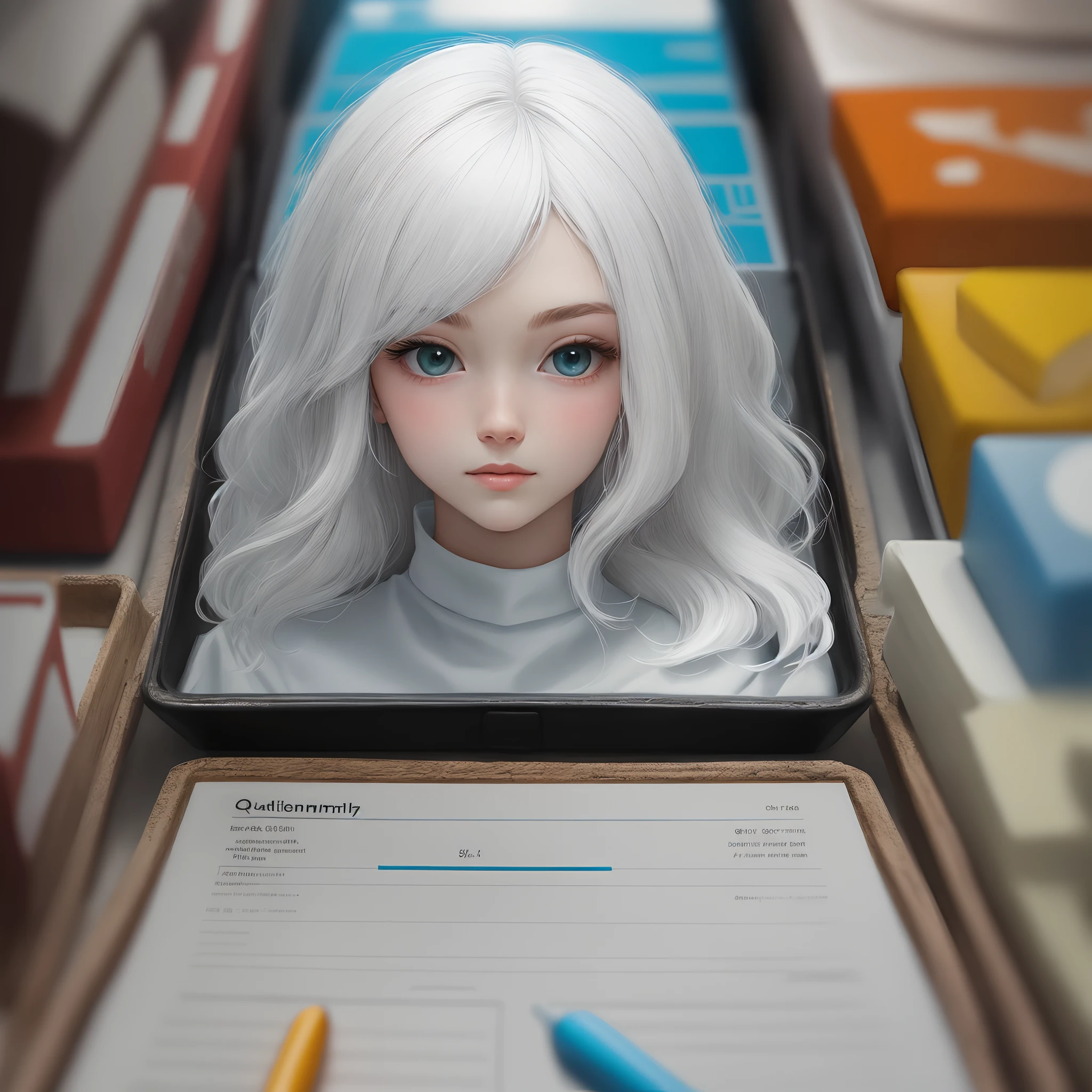 white color hair,Beth,quadratic element