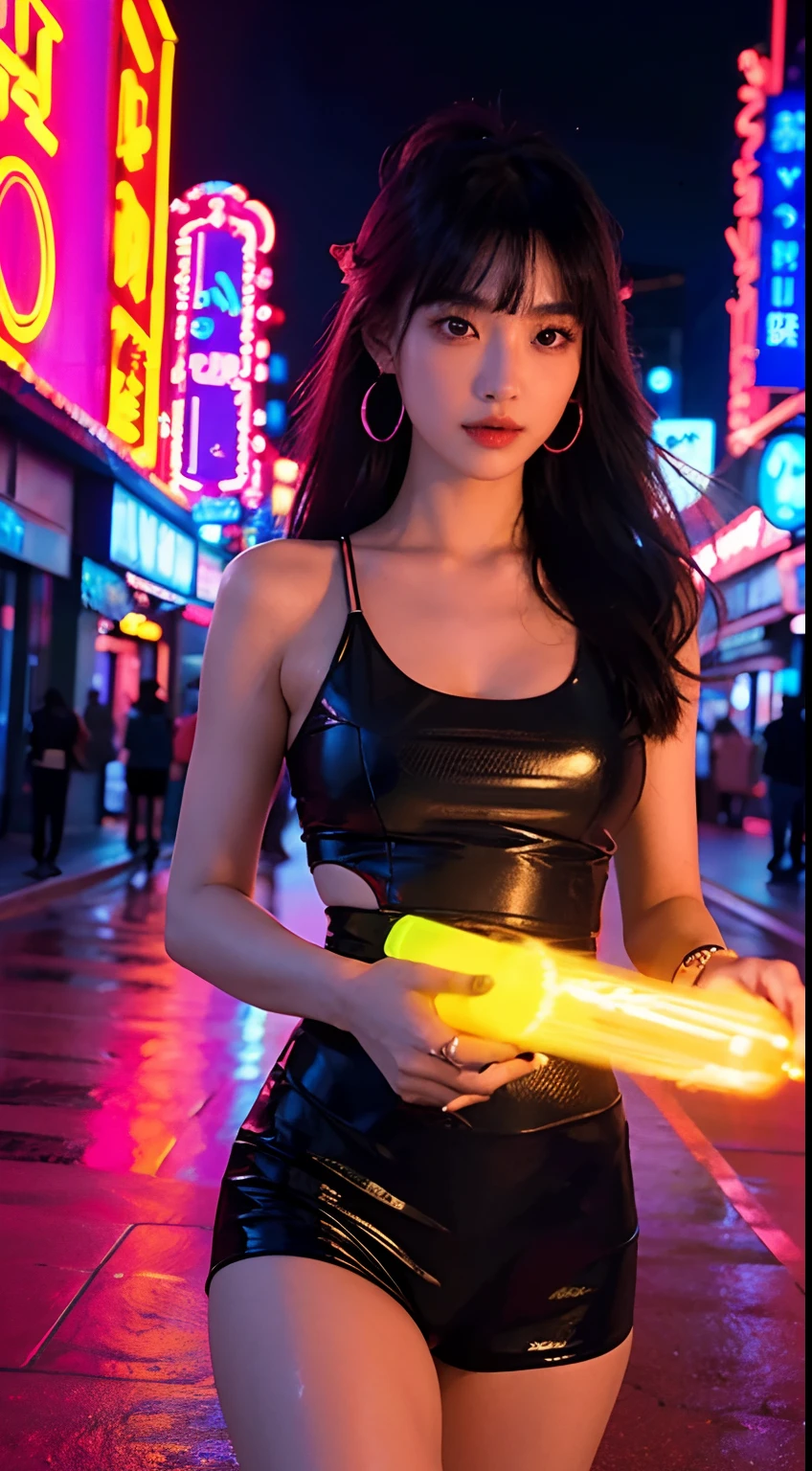 Masterpiece, Top quality, Best quality, Neon official art, Beautiful and aesthetic:1.2), Beautiful Chinese woman Bailu(1girll:1.3), Extremely detailed,(Fractal art:1.1 neon sign ),(Colorful:1.1 neon sign)(Flowers:1.3 Neon ),highest details,(Zen neon:1.2), (Dynamic pose), (Abstract neon sign on background:1.3), (Shiny skin), (many color:1.4 Neon )Full-HD, ,(Earrings), (feater:1.5) , (flamethrower:1.3),Neon sign on neon red background ,Phoenix dress neon,neonlight,Full-HD
