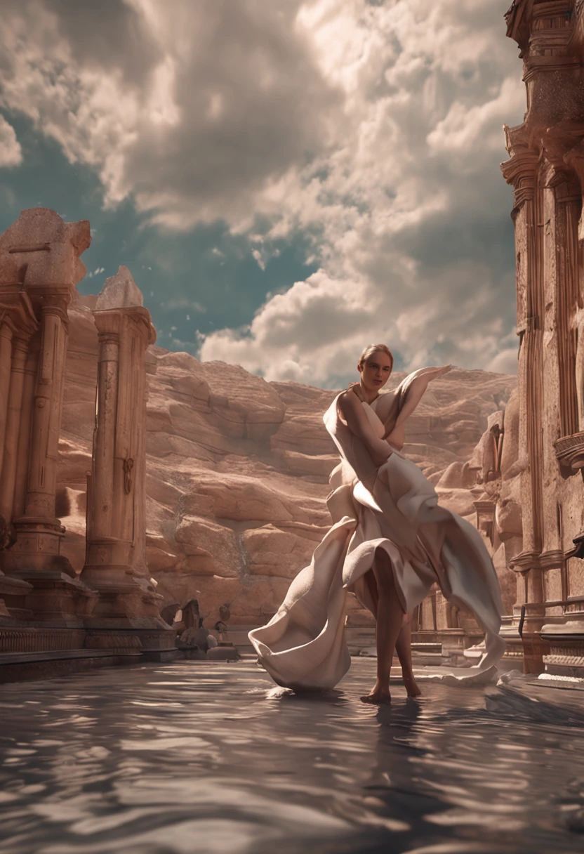 (professional 3d render:1.3) af (Realistic:1.3) The most beautiful artistic photo in the world,Featured angels falling from soft bright skies, ((Angels in heaven descend from heaven in a dynamic pose, Fantastic location, Majestic and cluttered environment)), Full body 8K unit rendering, action shot, skin pore, very dark lighting, heavy shading, A detailed, Detal Face, (vibration, Realistic photography, Realistic, Dramatic, darkly, foco nítido, 8K), ((((Use skins)))), (复杂:1.4), decadent, (highly detailed:1.4), digitial painting, rendering by octane, art stations, concept-art, Liso, foco nítido, illustration, From the germ of art, (loish:0.23), wlop ilya kuvshinov, e Greg Rutkowski e Alphonse Mucha Gracias, (global ilumination, studiolight, Light volume), lotr, fanciful, biz, Inteiroesbian body, ((Dark and ancient city background:1.3)),CGSesocieda,art stations