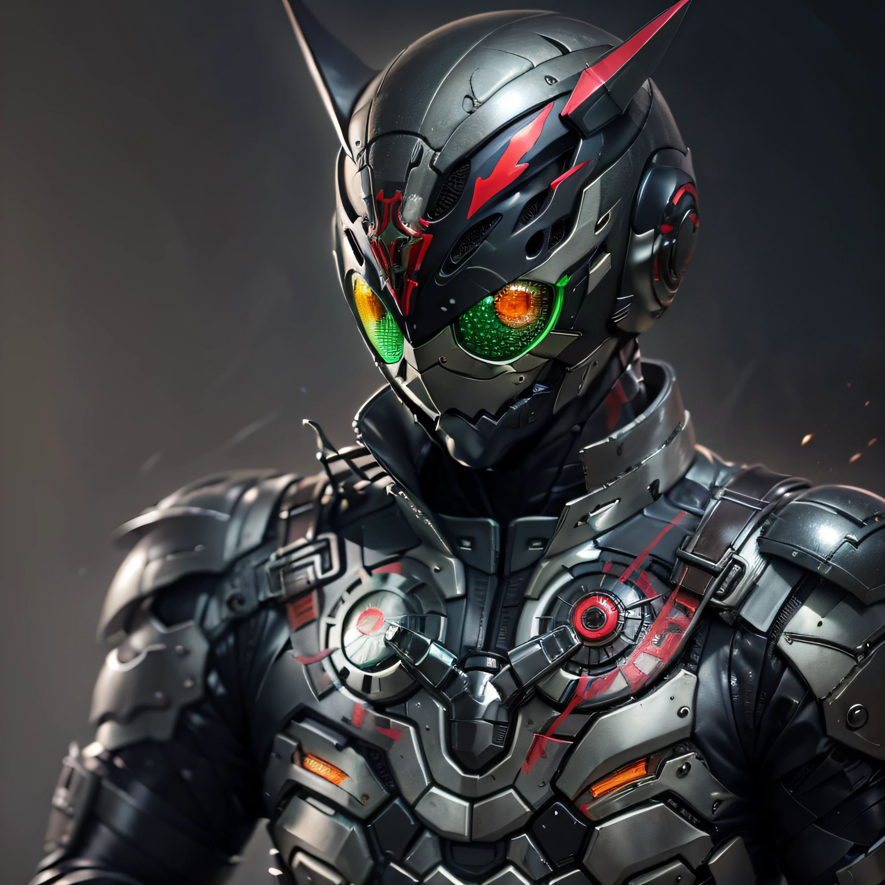 Kamen Rider, Armadura prateada, roupa cinzenta e preta, TechSuit, agente secreto, Robot