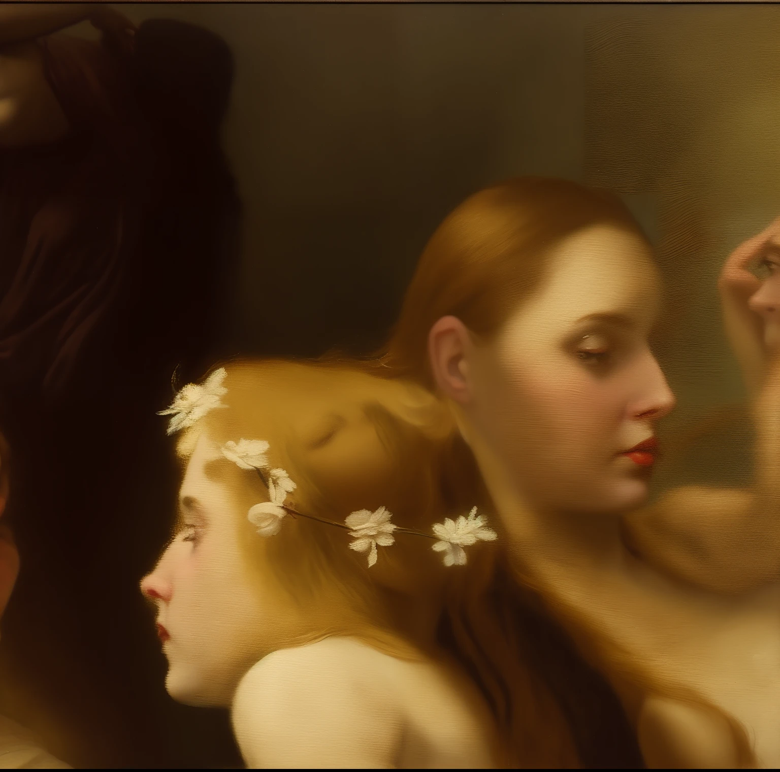 (masterpiece, high-quality), hyper-realism, Caravaggio-style, 8k Renaissance oil painting masterpiece, La Naissance Vénus (1879) by William-Adolphe Bouguereau style, Baroque aesthetics, Venus de Botticelli, demons and angels, renaissance art style. (style: The_Rap_of_the_Daughters_of_Leucippus_de_Peter_Paul_Rubens.),(style: Godfrey_Kneller_em_1689.),high resolution,painterly, Baroque style, chiaroscuro, dynamic composition, dramatic lighting, rich colors, detailed texture, divine expression, religious scene, floating scene --s3