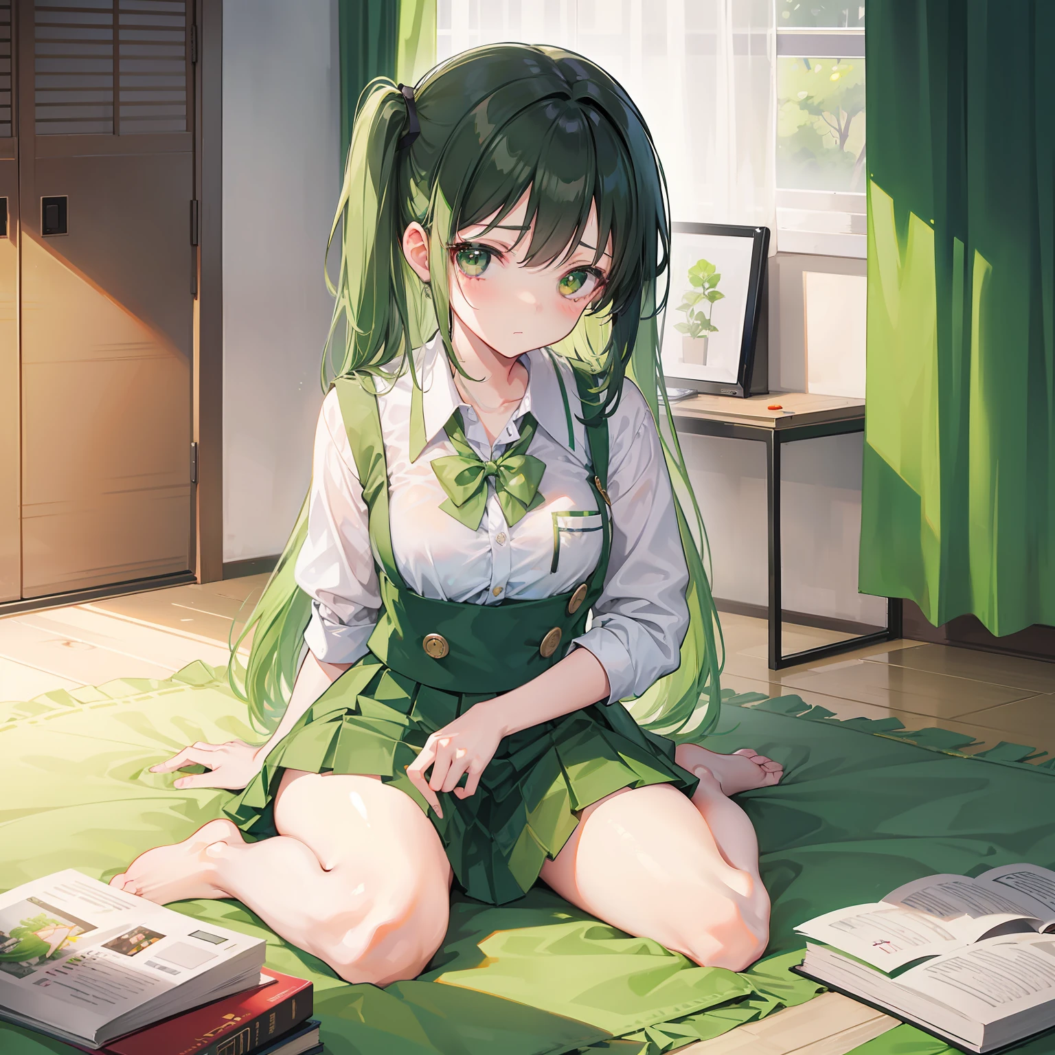 Green tea girl,It looks innocent and pathetic,Endearing,Arouse the protective desire of others