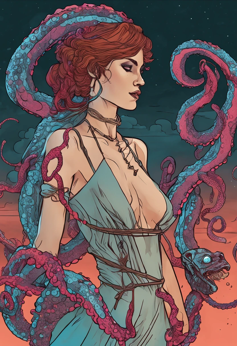 Tentacles bind maiden