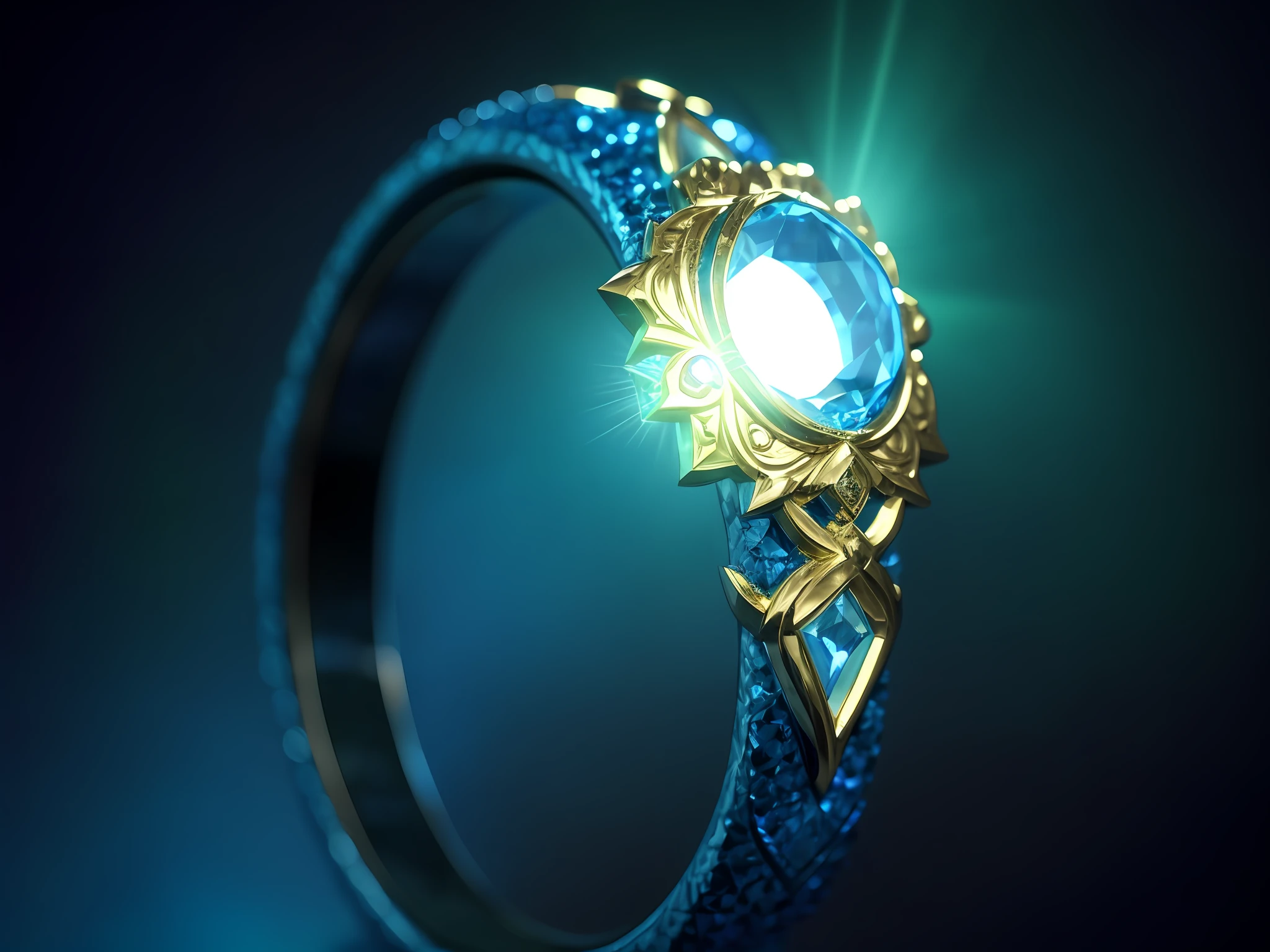 There is a blue ring，There is a glowing star on it, league of legends inventory item, ring lit, ringflash, magic lightning ring, elder ring, league of legends arcane, ring, magic ring with a diamond, magic crystal ring, from league of legends, modular item, ability image, simple magic ring of poison, fantasy game spell symbol