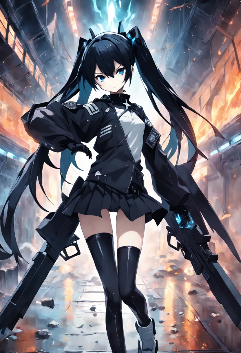 Black Rock Shooter, Military uniform, Sexy
