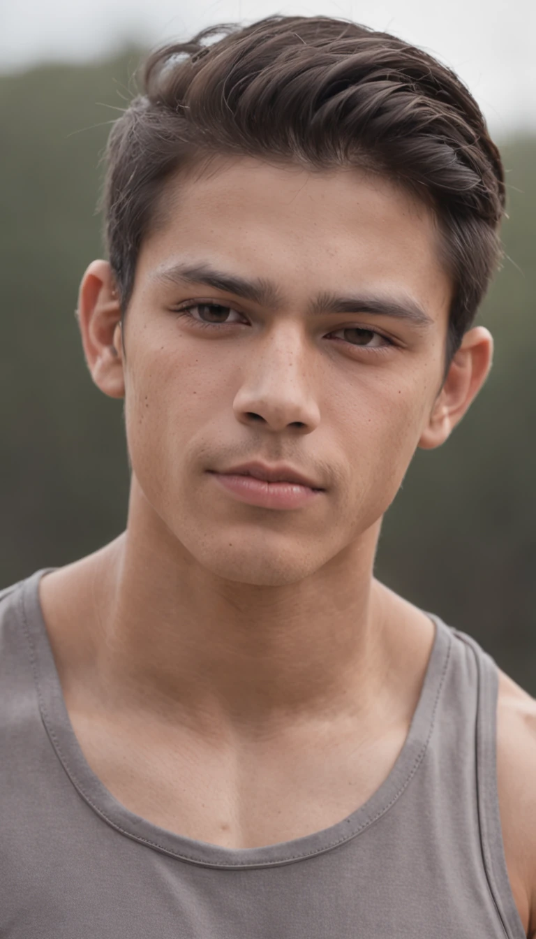 (((macho))), (((best quality))), (((master part))), (((Adolescente mexicano))), (((aesthetic))), ((50 kg)) , in the gym, levantamento de pesos, Sem camisa.
