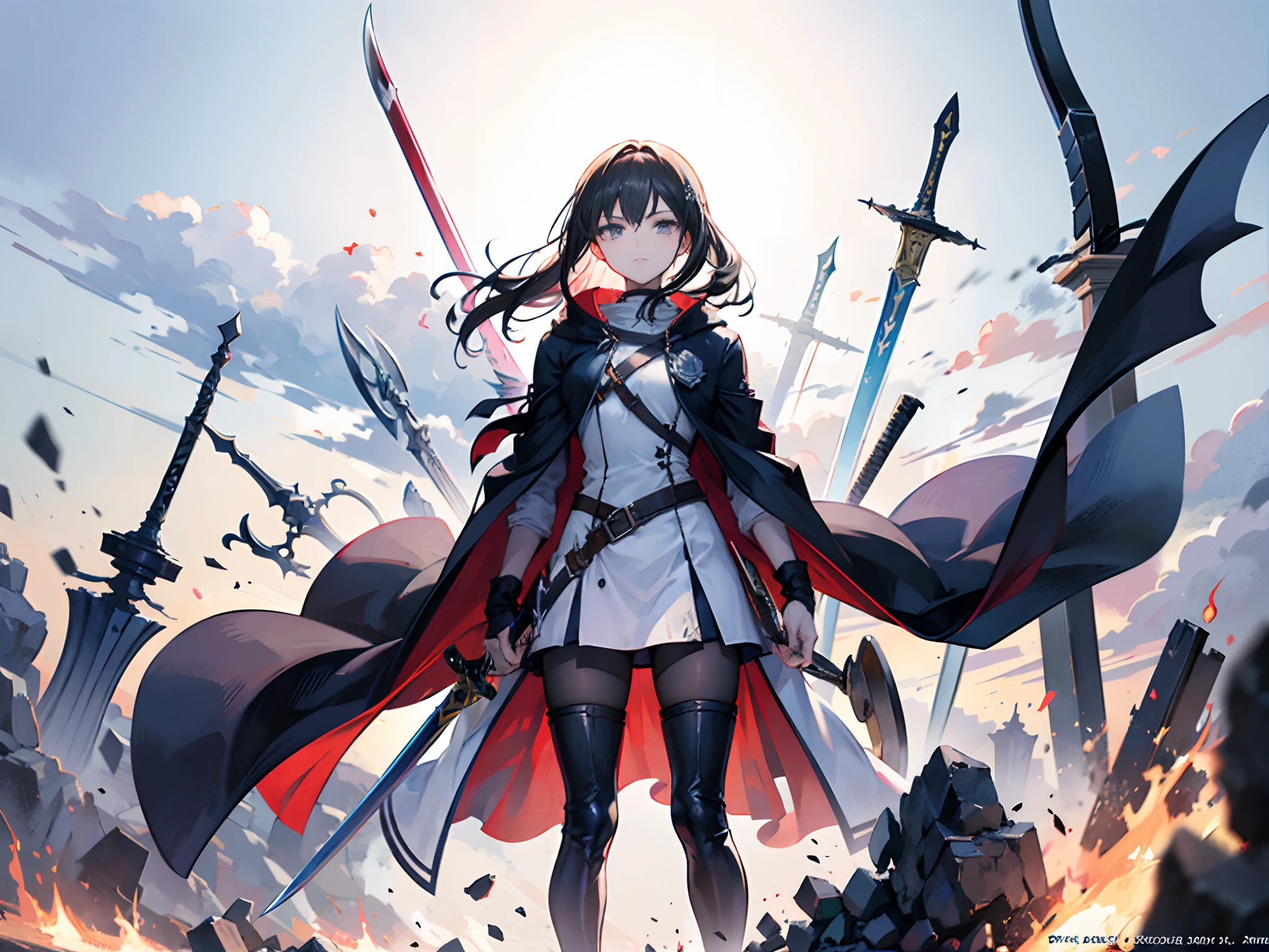 I am the bone of my Sword
Steel is my Body and Fire is my Blood.
I have created over a Thousand Blades,
Unknown to Death,
Nor known to Life.
Have withstood Pain to
create many Weapons
Yet those Hands will
never hold Anything.
So, as I Pray--
Unlimited Blade Works