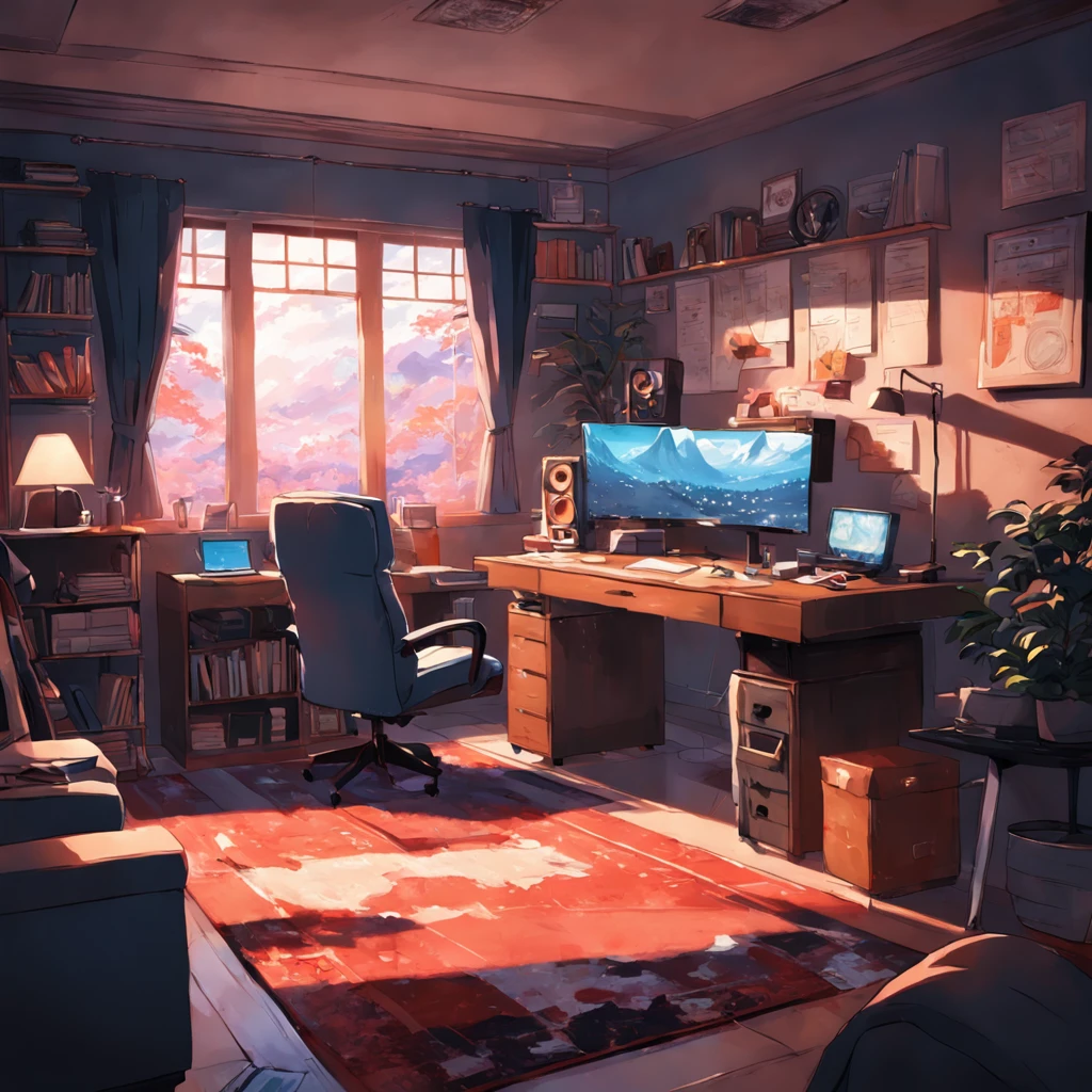 homeoffice environment for full focus