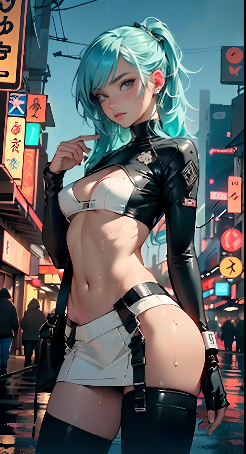 cute li,(((little loli,smaltiny body,petite))),(((6 years old))le loli with extremely te and beautiful aqua hair)),
(((flat chest))),(((aqua hair:1.5,long aqua hair,colored inner hair,ear breathing,))),((heterochromia:1.5,eye1 aqua,eye2 pink,perfect eyes,upturned eyes:1.3,beautiful detailed eyes,finely detailed beautiful eyes:1,big highlight on eyes:1.2,slanted eyes)),(((lustrous skin:1.5,bright skin: 1.5,skin tanned,shiny skin,very shiny skin,shiny body,plastic glitter skin,exaggerated shiny skin,illuminated skin,wet legs))),(delicate detailed fingers,detailed body,human hands,(detailed face)),
cute,slutty,erotic,(((nsfw))),
zettai ryouiki,(revealing clothing,show skin),((underboob)),(barefoot,),(((breast curtain,low rise mini skirt,high cut thong,))),((wet clothes,detailed outfit,detailed clothes)),
(dynamic pose:1.0),solo focus,embarrassed,(centered,scale to fit dimensions,Rule of thirds),
((((cyberpunk city by the ocean,neon signs,puddles)))),stormy sky,threatening sky,dark clouds,((synthwave background theme,detailed background : 1.25)),((((night,nice lighting decorations,detailed architecture)))),
(best quality,high resolution,sharp focus,ultra detailed,extremely detailed,extremely high quality artwork,(realistic,photorealistic:1.37),8k_wallpaper,(extremely detailed CG 8k),(very fine 8K CG),((hyper super ultra detailed perfect piece)),flawless,(((masterpiece))),illustration,vibrant colors,(intricate),High contrast,Selective lighting,Double exposure,HDR (High Dynamic Range),Post-processing,Background blur,colors,(intricate),High contrast,Selective lighting,Double exposure,HDR (High Dynamic Range),Post-processing,Background blur,
