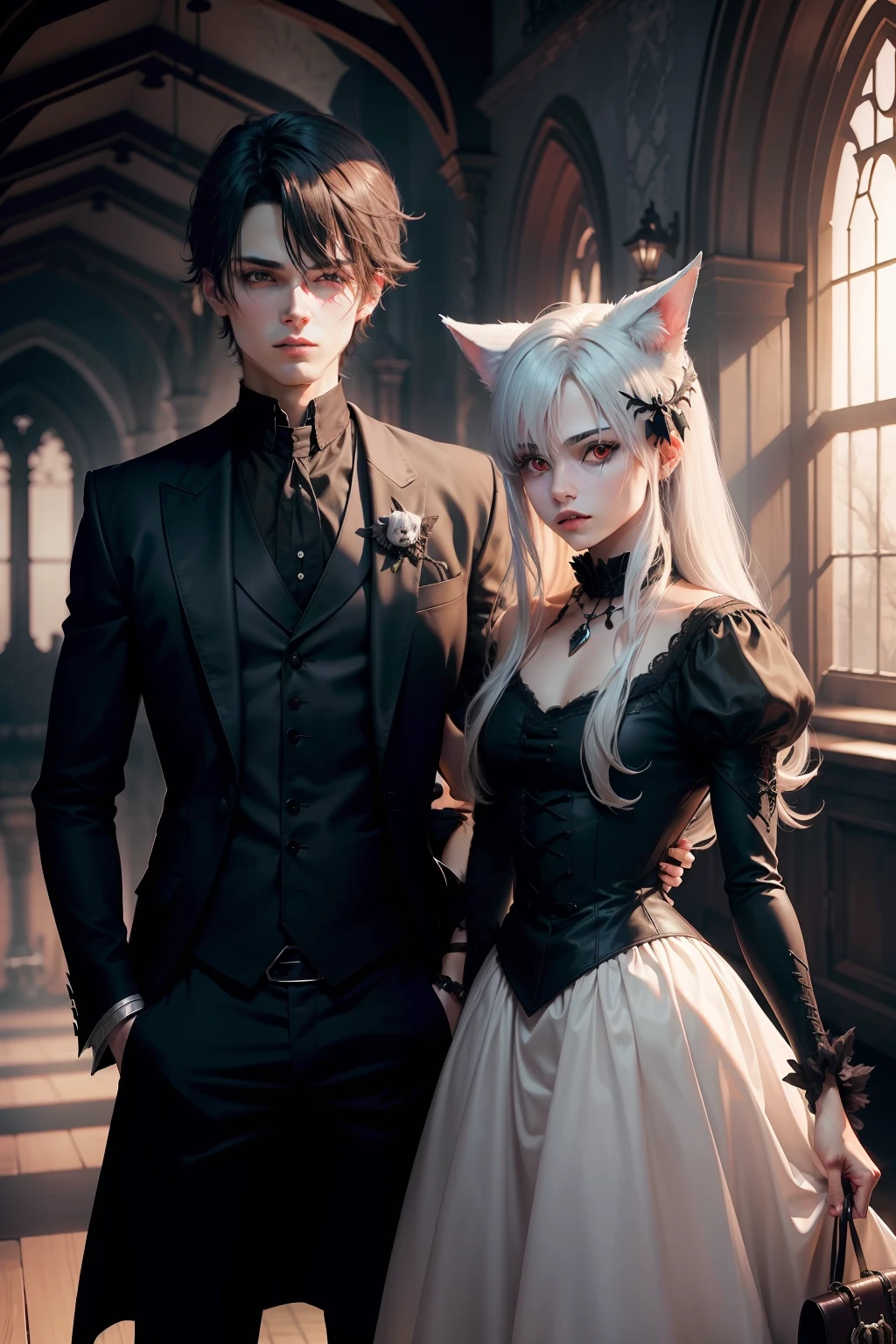 In the spooky castle,There's a vampire knight,Little Wolf Dog boyfriend