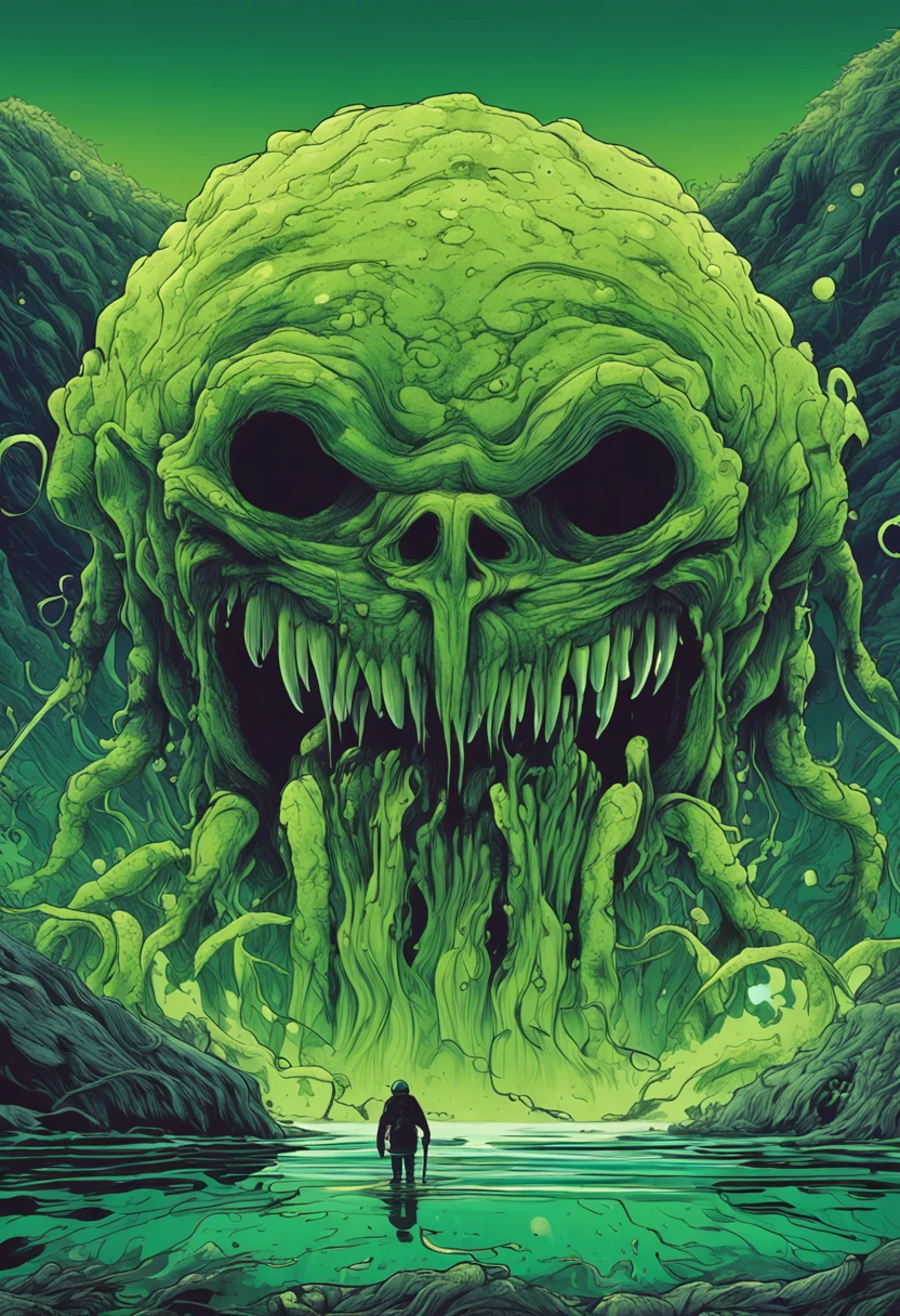 pulp horror, bubbling cauldron full of green liquid,full moon,gnawing on bones<lora:EnvyPulpHorrorXL01:1.5:1.5:lbw=ALL>