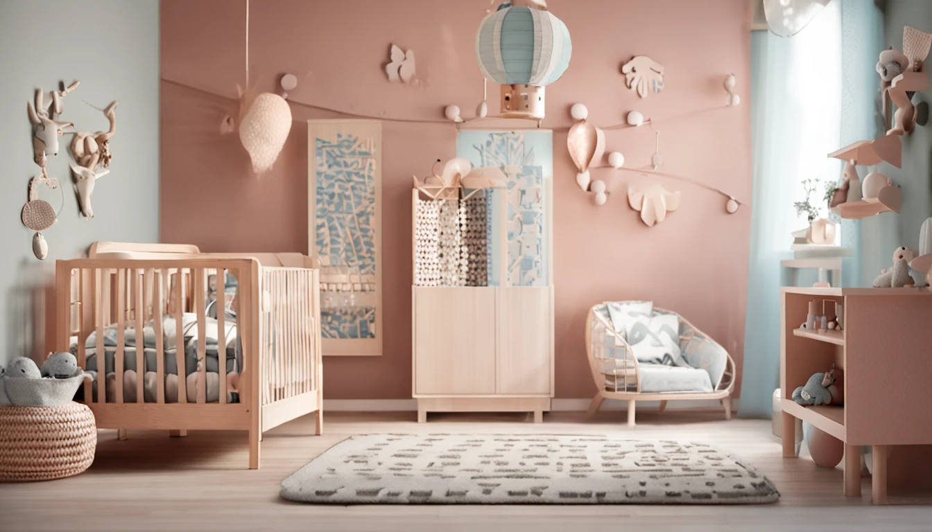 interesting，Formal corner，scandinavian style，s room，decor wall，woven，Wooden，plushies，Peculiar decoration，intriguing patterns，Soft color grading，Bright décor，IKEA，downy，warmly lit，shenzhen，in the afternoon，cheerfulness，boyish sense，modern day，4K