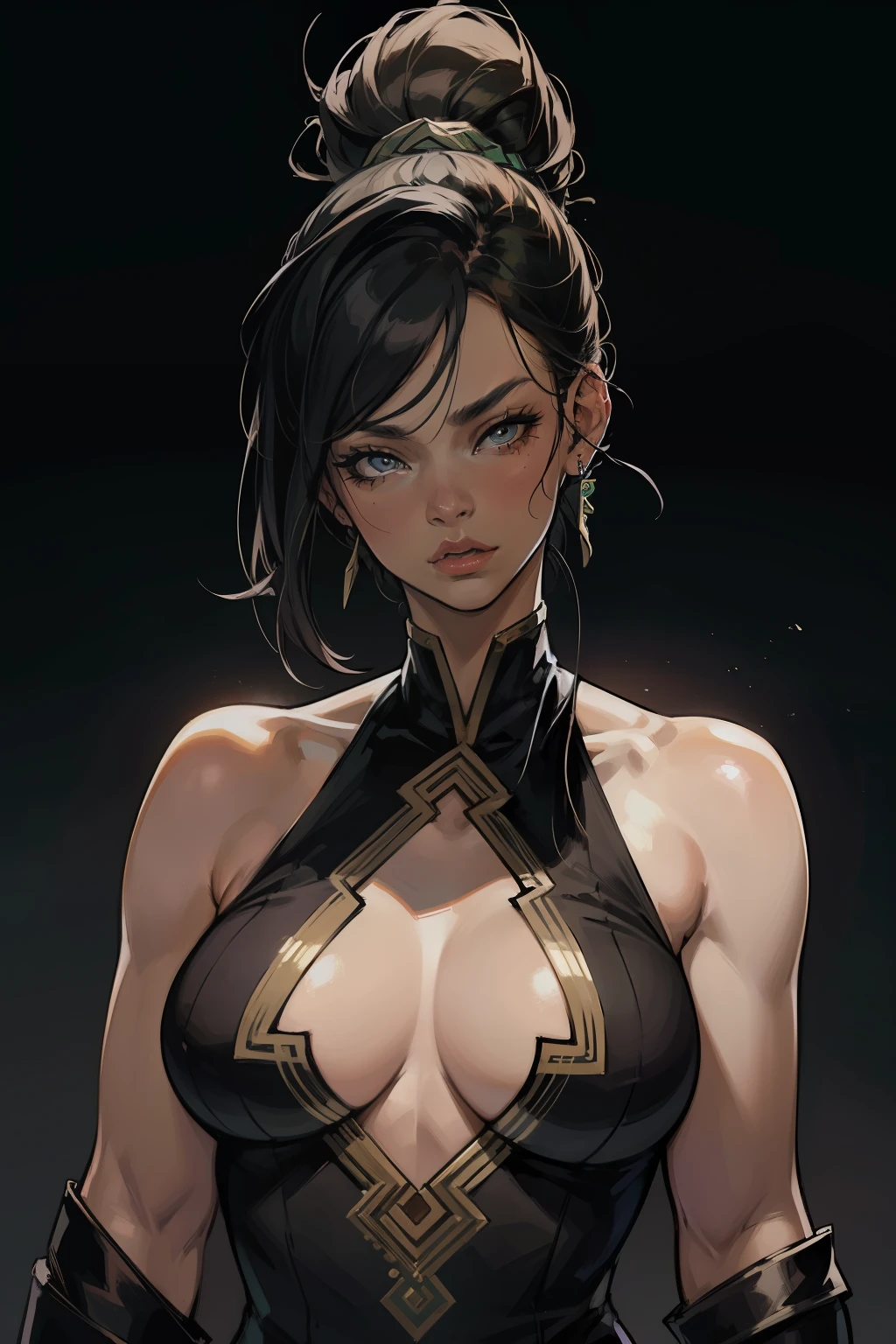 realista,tmasterpiece,La mejor calidad en el mejor de los casos,mejor calidad,ultrahigh resolution,(Sentido de la realidad),(Realiy,Sentido de la realidad:1.4),perfect ilumination, Akali de League of Legends en lencería, Akali, , bien, biengas, Ropa BDSM, dominatrix , artgerm extremadamente detallado, seductor, expression of ecstasy , Sexy, NSFW, Background ninja prison, Ilustraciones de estilo Guviz, Badass Anime 8K, Artgerm y Atey Ghailan, , Arte detallado de alta calidad 8K. Face (ultrahigh resolution) Face (details ultrahigh), Body (ultrahigh resolution) Body (details ultrahigh), wear (ultrahigh resolution) wear (details ultrahigh), Background (ultrahigh resolution) Background (details ultrahigh).