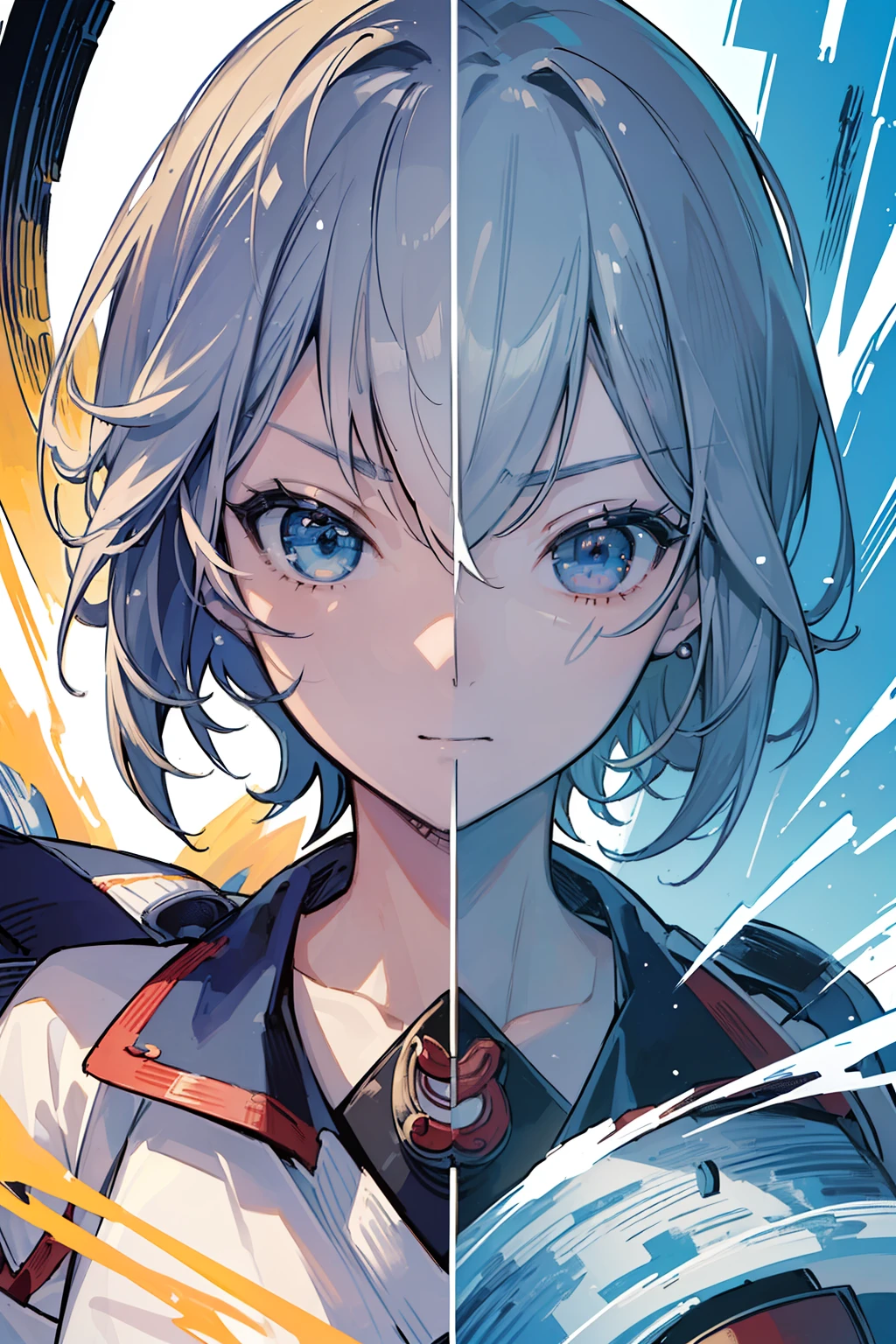 (((top-quality)))、(((ultra-detailliert)))、(((​masterpiece)))、(((comics)))、(((Face close-up)))、Superhero、action、Dynamic、Pow、Strong hit、Thundering Carriage Spinning Wheel Gap Light Moteko（dies）6（Mutsu City）Separate