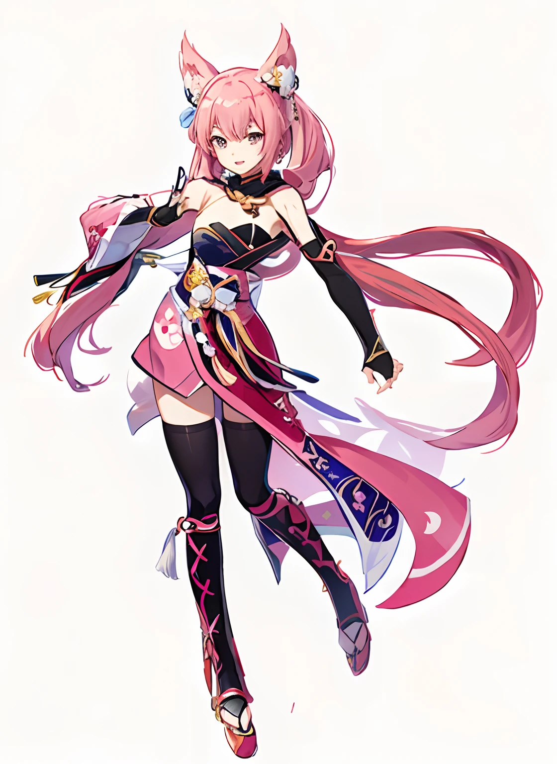 Anime characters with long hair and pink dress with fans, onmyoji, Ayaka Genshin impact, ayaka game genshin impact, Sakura Kinomoto, Onmyoji detailed art, sakura haruno, ( ( concept art of character ) ), Keqing from Genshin Impact, Katana Zero video game character, full body concept