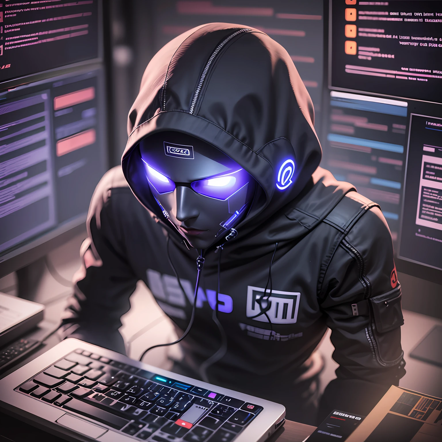 A hacker talking about cybersecurity