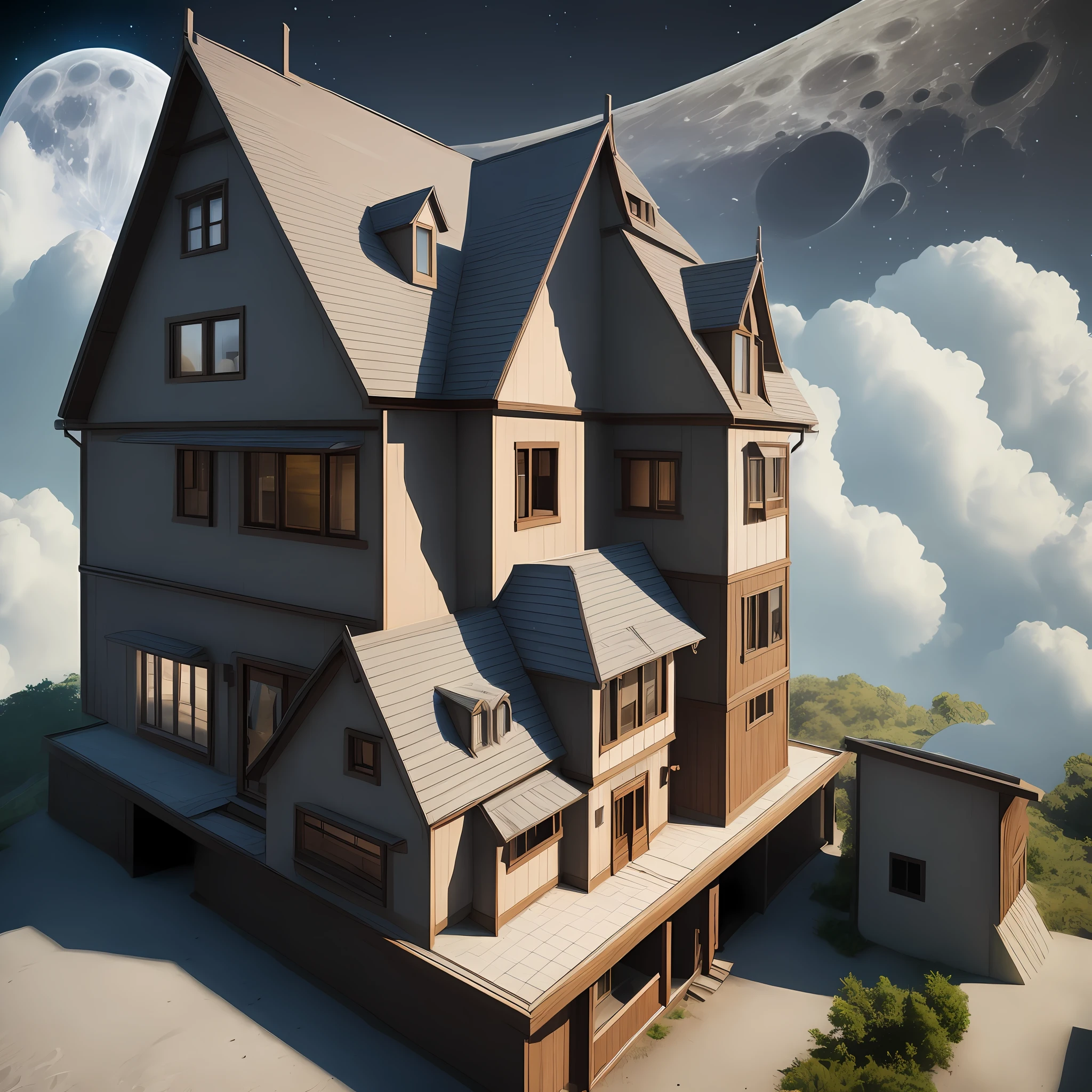 House on the moon