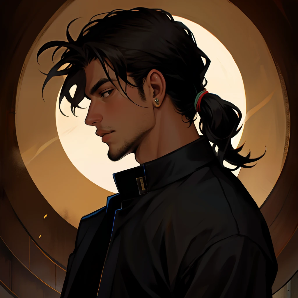 Homem, 23 anos, bonito, cabelo preto