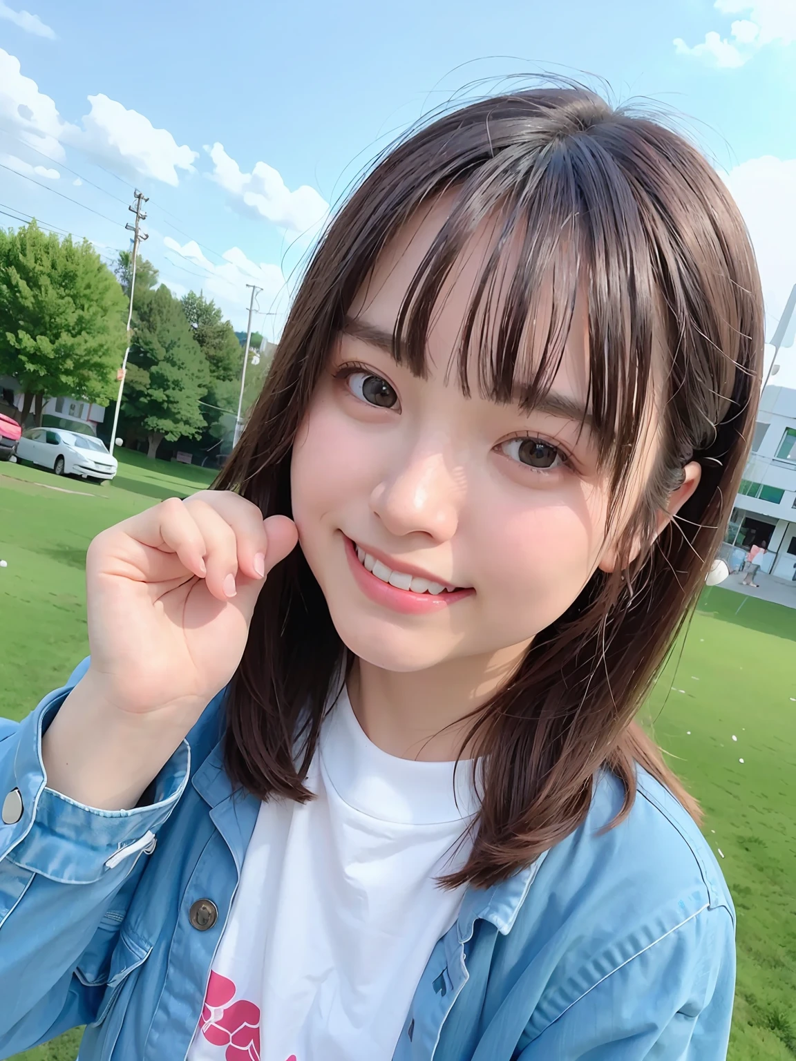 (2Split Photo:1.3)、Magazine Cover:1.3、Japanese,,Innocent face,Teenage Girle,Primary school students,Private elementary school,uniform,Carrying a small red backpack,Summer clothes,Sitting、front、Cute smile、Laugh with your mouth wide open、((Semen dripping from the mouth:1.2))、Mouth full of semen:1.5、A lot of semen on the tongue、((Cloudy, thick semen))、whole body、Full Body、Semen dripping from the genitals、You can see the nipples、Not wearing a bra