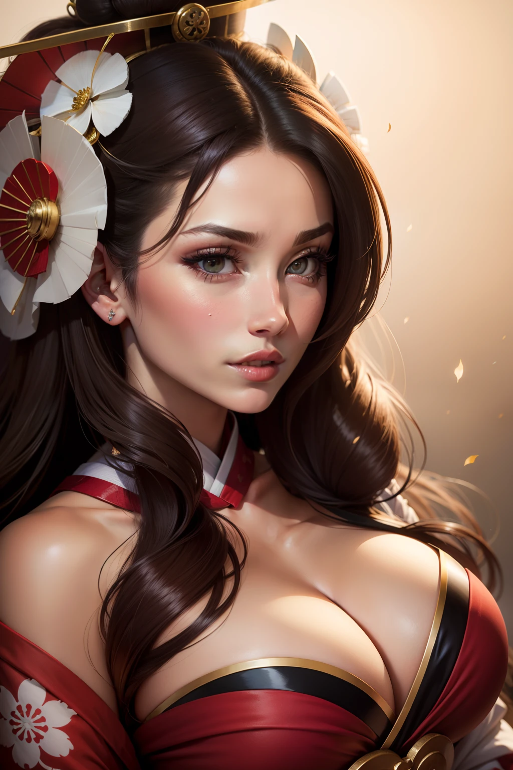 Lucy Pinder, portrait, geisha
