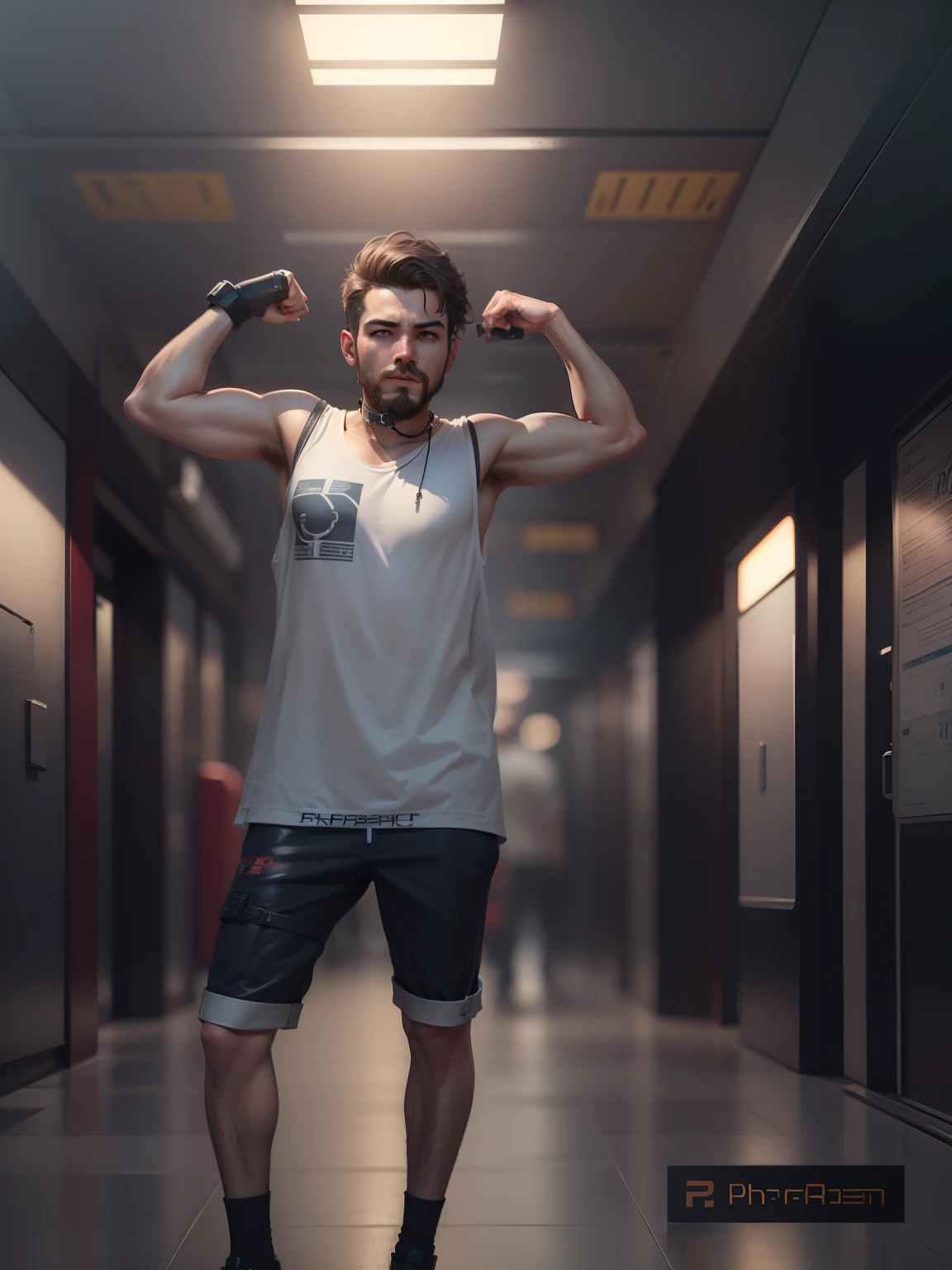 Change baground cypherpunk handsome boy, realistic face 8k, ultra realistic