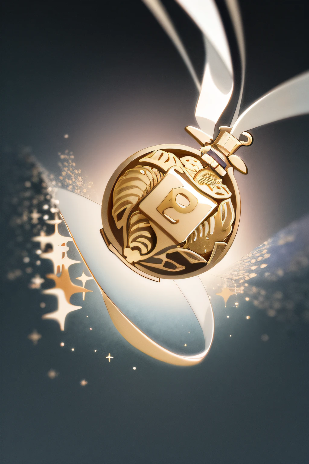 golden Winner Medal vector illustration , ,decoration, Watercolor Clipart, simple, hand-drawn, vector art, adorable,, whimsical, watercolor effect, bokeh, low-poly, retro aesthetic, 4K resolution, photorealistic rendering, using Cinema 4D, white background