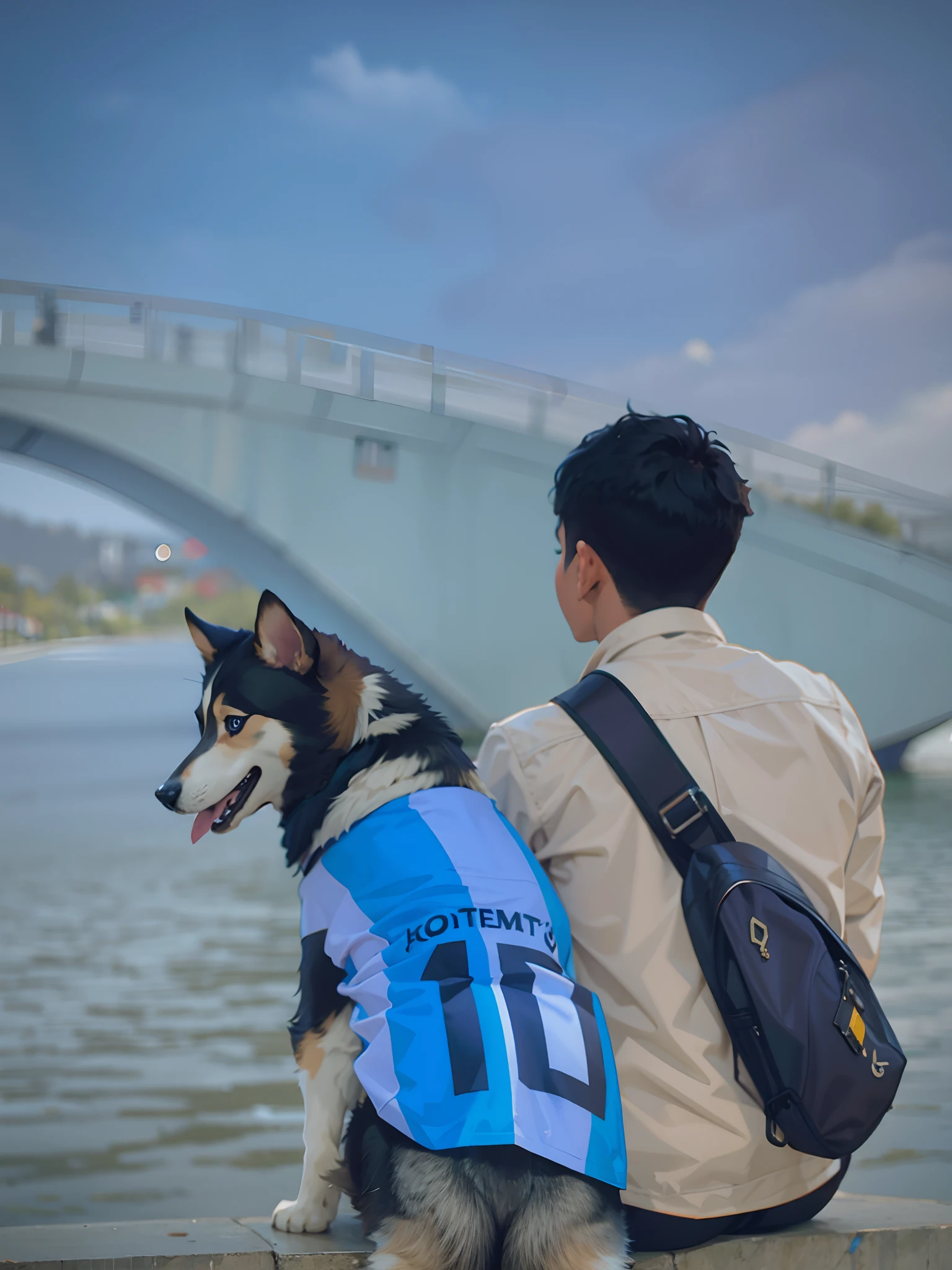 boy and pet