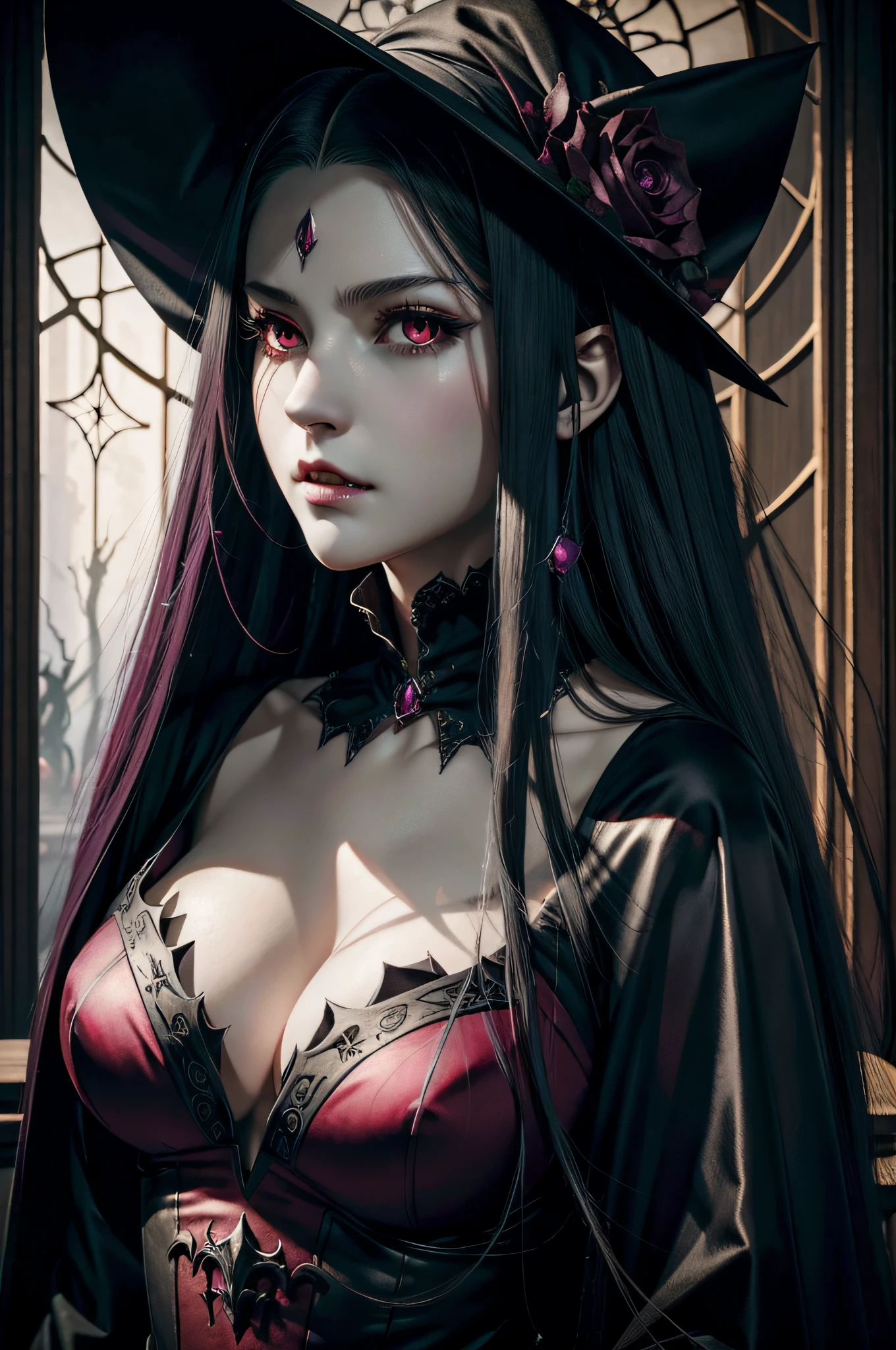 Vampire girl Shalltear Bloodfallen: Overlord anime, best quality, masterpiece, (realistic:1.2), Front, detailed face, (((masterpiece))), (((best quality))),(((extremely detailed))), illustration, mysterious,
