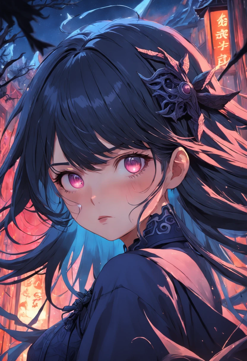 The witch girl, best quality, masterpiece, (realistic:1.2), Front, detailed face, (((masterpiece))), (((best quality))), (((extremely detailed))), illustration, mysterious,