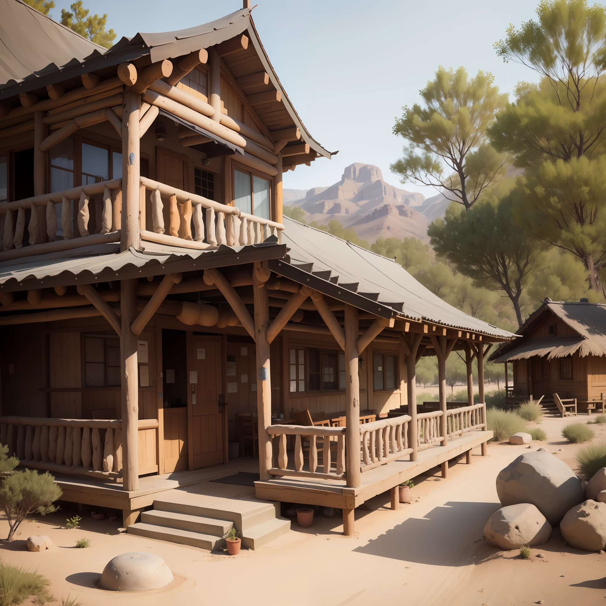 Gobi,Lodge,water well