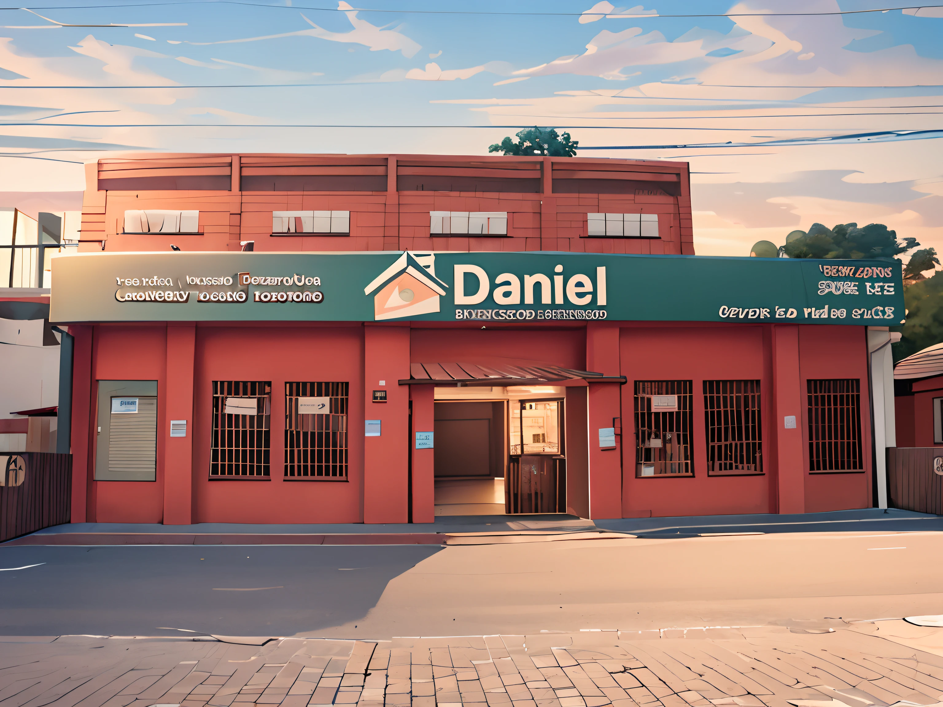 Arafed building with a plaque that says Daniel about it, daniel mirante, Daniel, Daniel Oxford, Danhausen, Directed by: Daniel Mijtens, Directed by: Samuel Silva, eilo Torres, Daniel Merriam, imagem central, lojas, foto para uma loja, Directed by: Daniel Lieske, Daniel Dociu, e, loja, Detalhe poderoso, loja