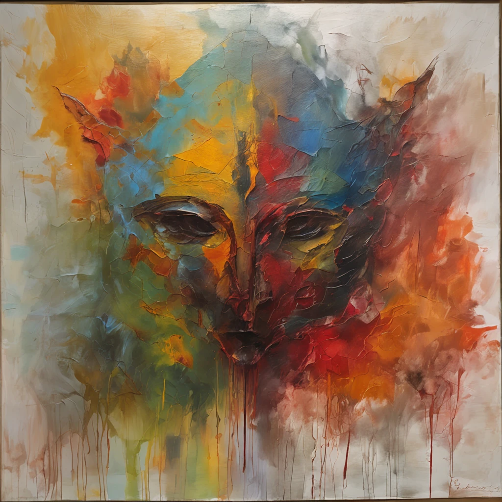 Hideous face,Strengthen your body,blood color eyes,Dark Greatsword,divinity,Reverse goat's feet,intricately ornamented,A faint blood mist,Sharp head angle,Partial hulling,Mysterious runes,fantasy features,Fantasy work,The contour is sharp